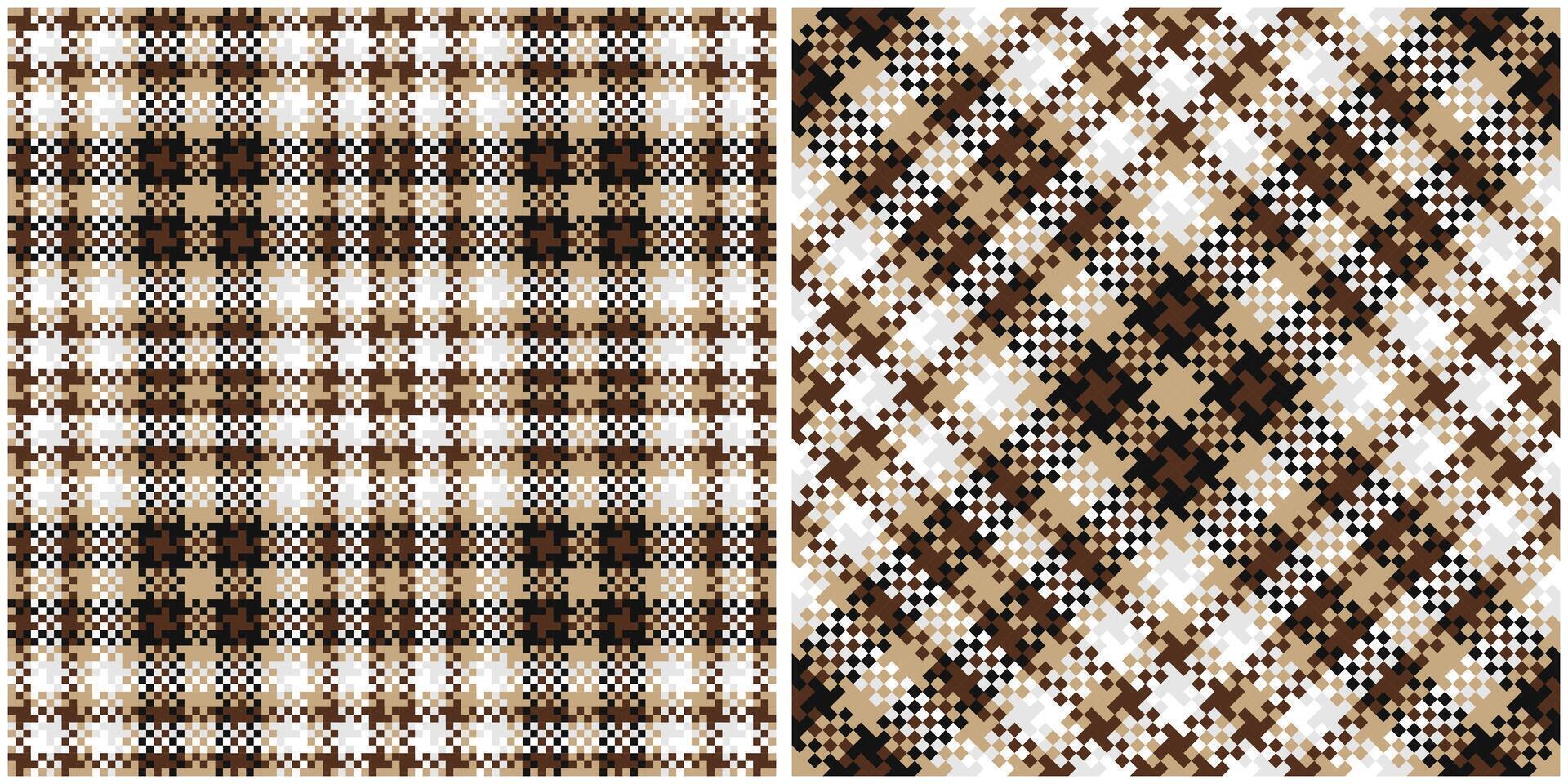 Plaids Pattern Seamless. Checkerboard Pattern Traditional Scottish Woven Fabric. Lumberjack Shirt Flannel Textile. Pattern Tile Swatch Included. vector