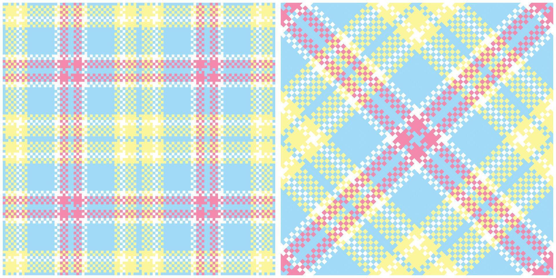Plaid Pattern Seamless. Tartan Plaid Seamless Pattern. Traditional Scottish Woven Fabric. Lumberjack Shirt Flannel Textile. Pattern Tile Swatch Included. vector