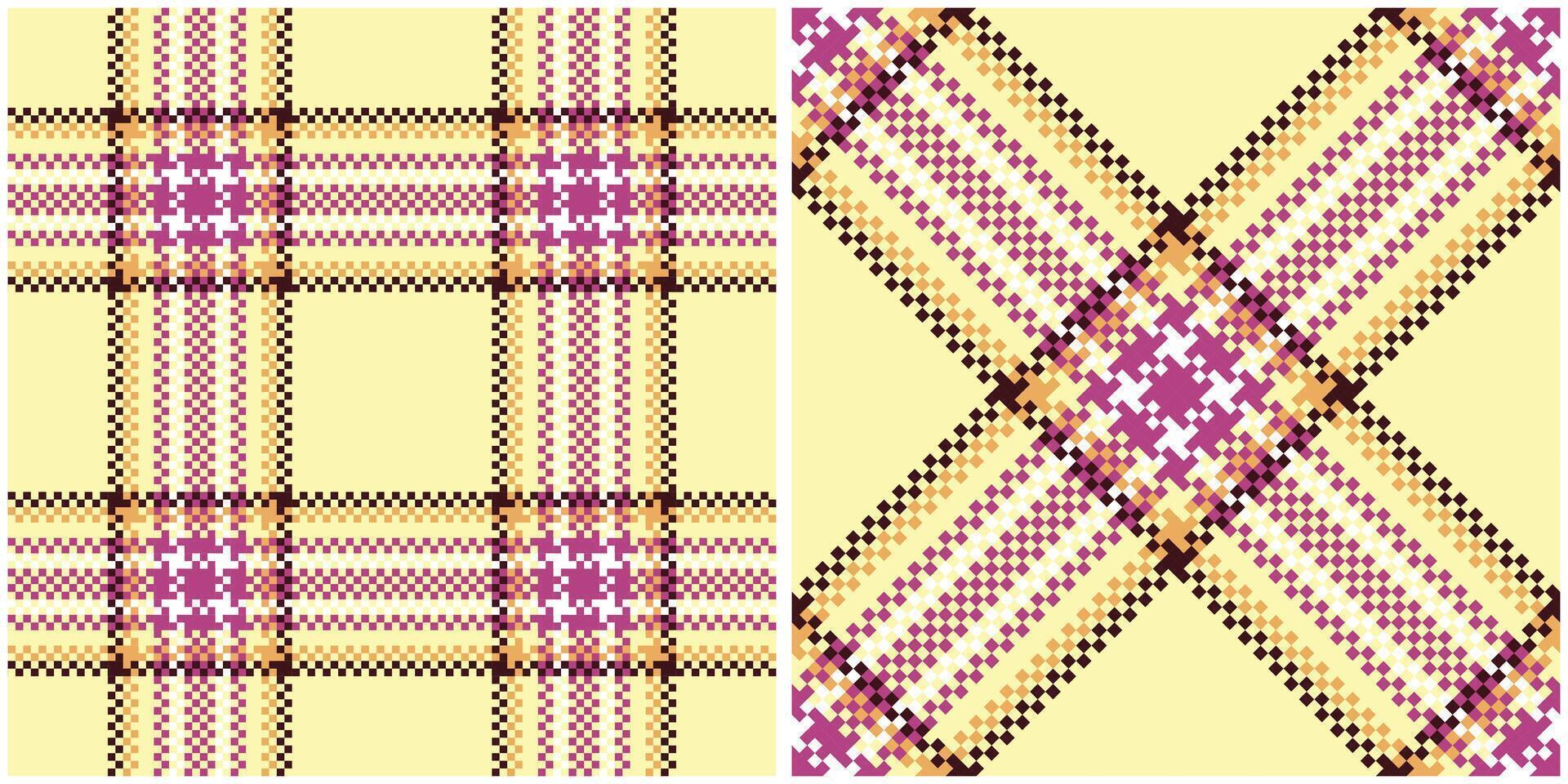 Plaid Patterns Seamless. Checker Pattern Traditional Scottish Woven Fabric. Lumberjack Shirt Flannel Textile. Pattern Tile Swatch Included. vector