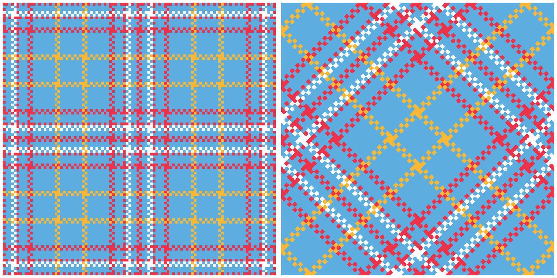 Plaid Patterns Seamless. Checker Pattern Template for Design Ornament. Seamless Fabric Texture. vector