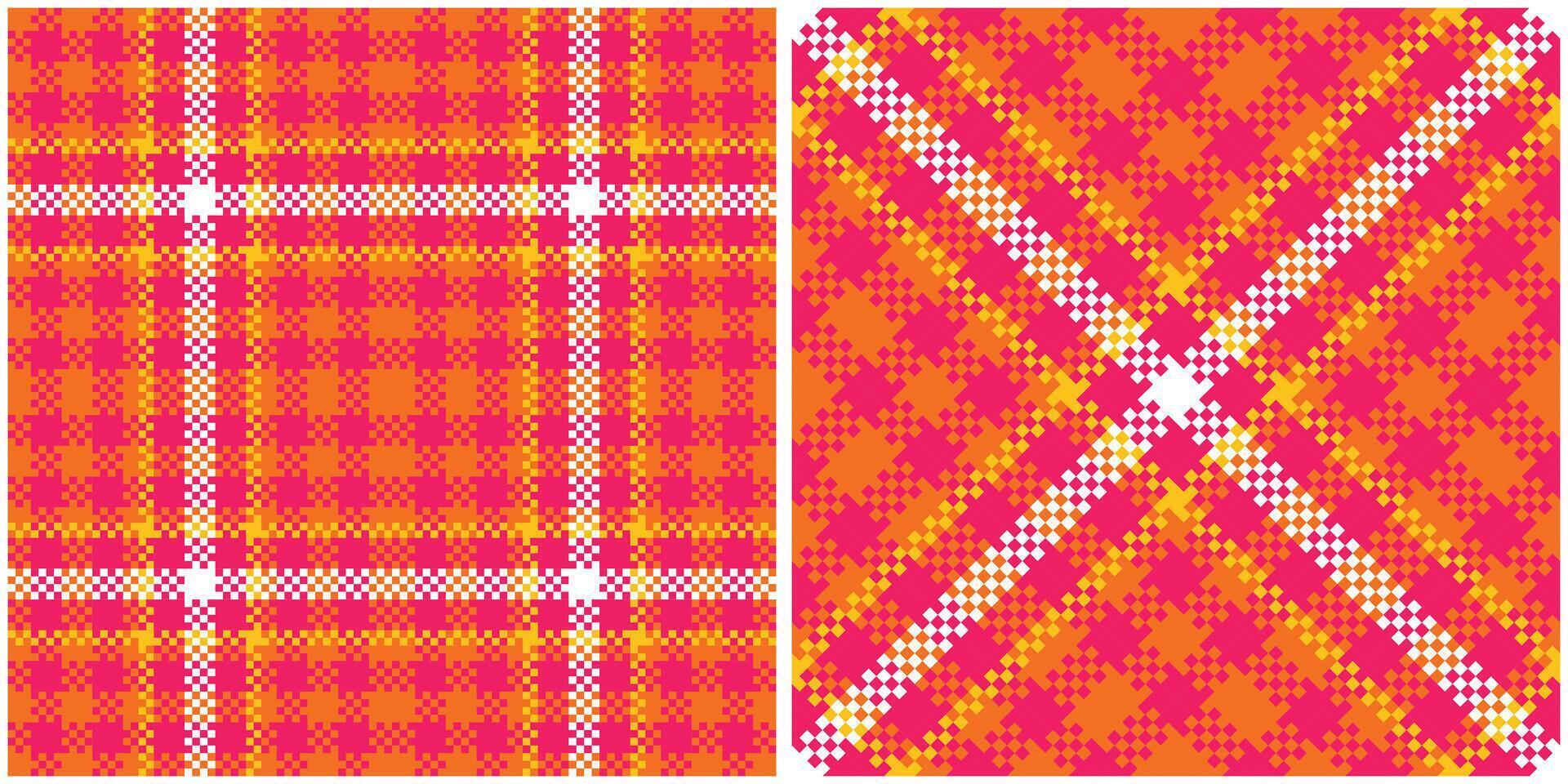 Scottish Tartan Pattern. Checkerboard Pattern Traditional Scottish Woven Fabric. Lumberjack Shirt Flannel Textile. Pattern Tile Swatch Included. vector