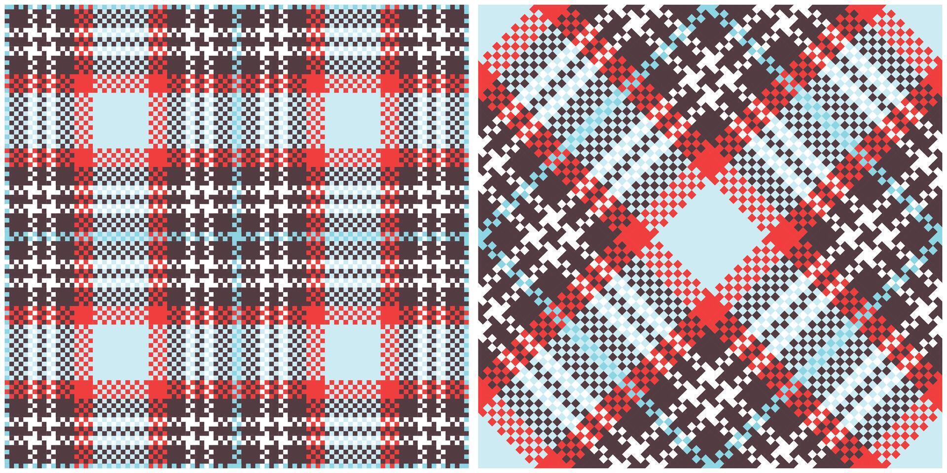 Scottish Tartan Seamless Pattern. Checkerboard Pattern Traditional Scottish Woven Fabric. Lumberjack Shirt Flannel Textile. Pattern Tile Swatch Included. vector