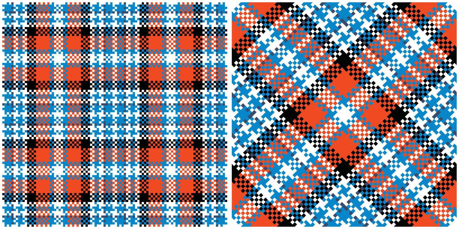 Scottish Tartan Seamless Pattern. Plaid Patterns Seamless Seamless Tartan Illustration Set for Scarf, Blanket, Other Modern Spring Summer Autumn Winter Holiday Fabric Print. vector