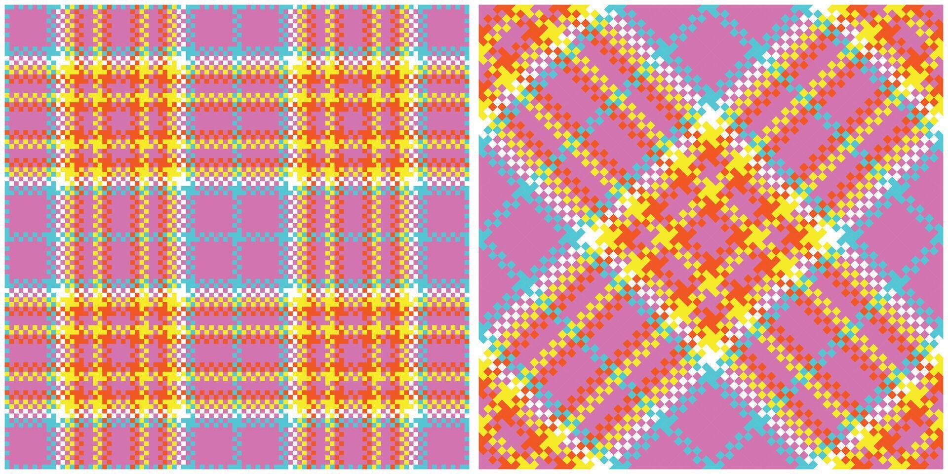 Scottish Tartan Seamless Pattern. Traditional Scottish Checkered Background. Traditional Scottish Woven Fabric. Lumberjack Shirt Flannel Textile. Pattern Tile Swatch Included. vector