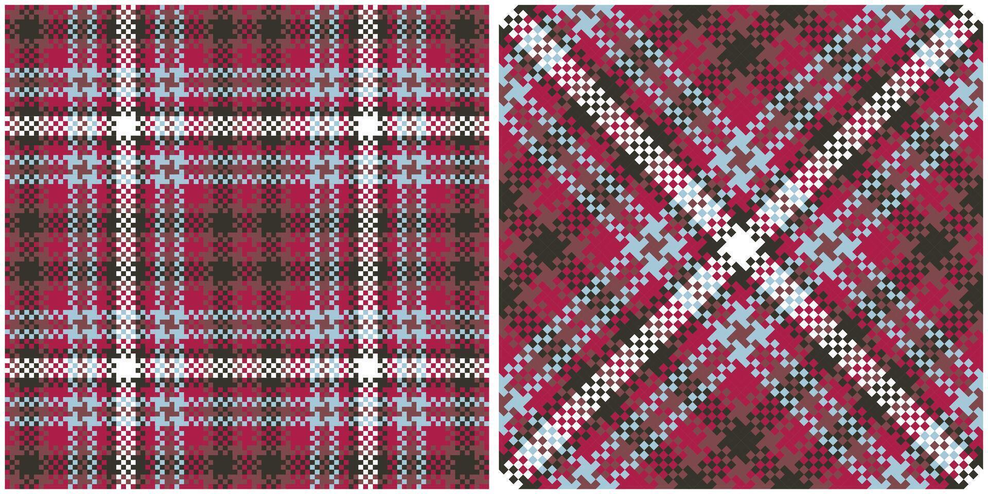 Tartan Plaid Seamless Pattern. Classic Plaid Tartan. Traditional Scottish Woven Fabric. Lumberjack Shirt Flannel Textile. Pattern Tile Swatch Included. vector