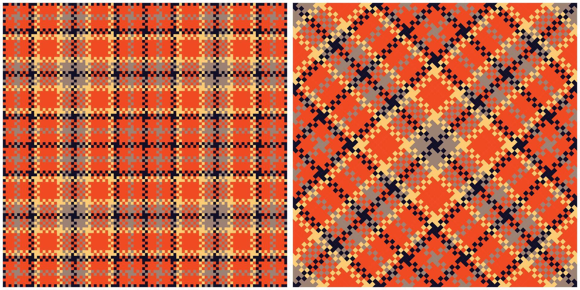 Classic Scottish Tartan Design. Checkerboard Pattern. Seamless Tartan Illustration Set for Scarf, Blanket, Other Modern Spring Summer Autumn Winter Holiday Fabric Print. vector