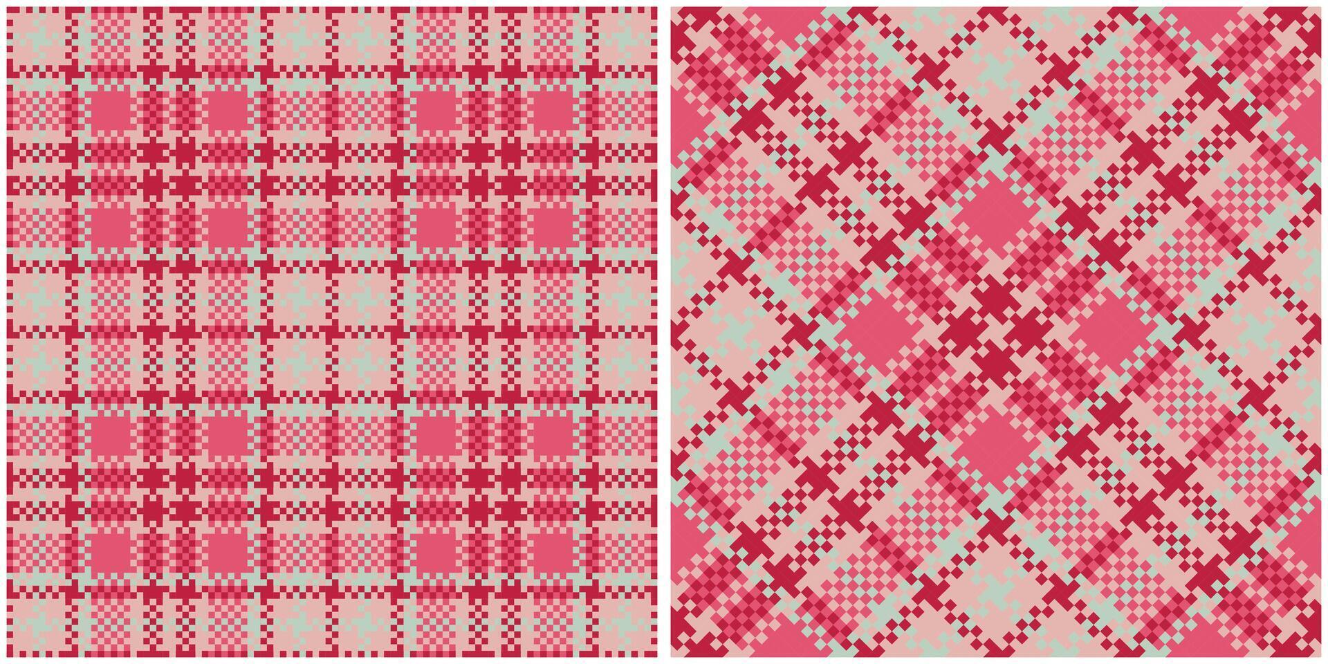 Tartan Plaid Seamless Pattern. Plaid Pattern Seamless. Seamless Tartan Illustration Set for Scarf, Blanket, Other Modern Spring Summer Autumn Winter Holiday Fabric Print. vector