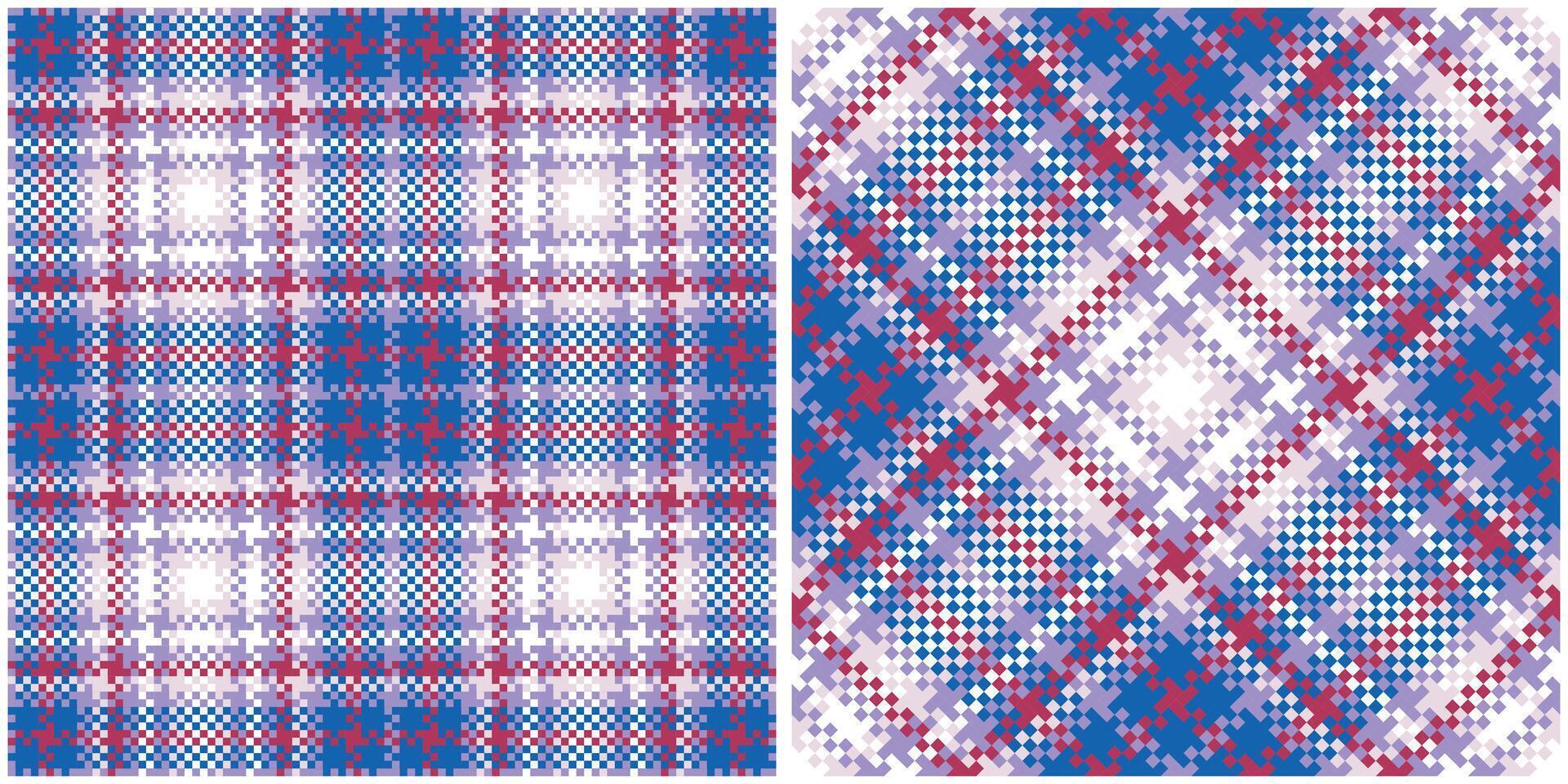 Tartan Plaid Seamless Pattern. Classic Plaid Tartan. Seamless Tartan Illustration Set for Scarf, Blanket, Other Modern Spring Summer Autumn Winter Holiday Fabric Print. vector