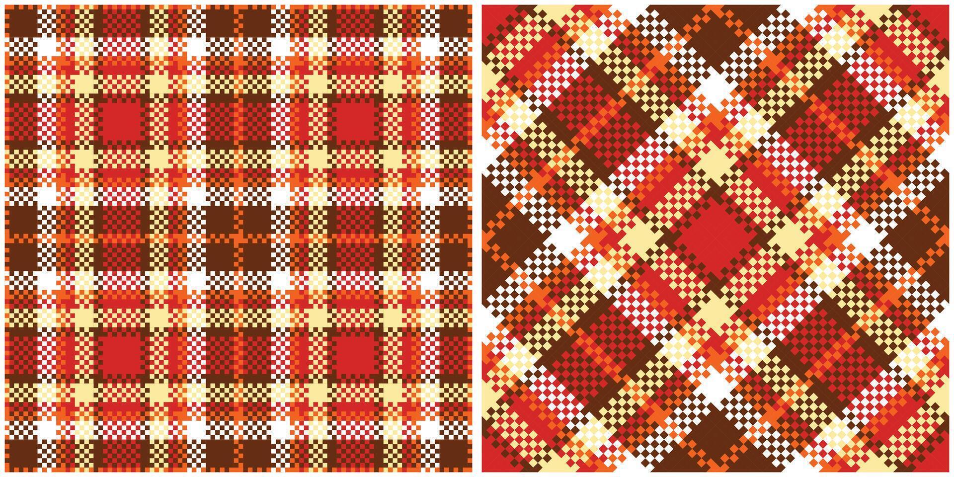 Tartan Plaid Pattern Seamless. Scottish Plaid, Seamless Tartan Illustration Set for Scarf, Blanket, Other Modern Spring Summer Autumn Winter Holiday Fabric Print. vector