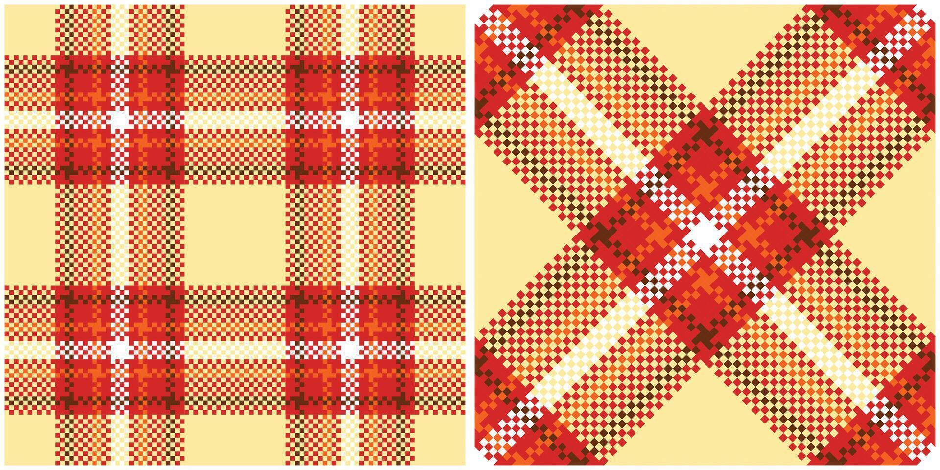 Tartan Plaid Pattern Seamless. Traditional Scottish Checkered Background. Traditional Scottish Woven Fabric. Lumberjack Shirt Flannel Textile. Pattern Tile Swatch Included. vector