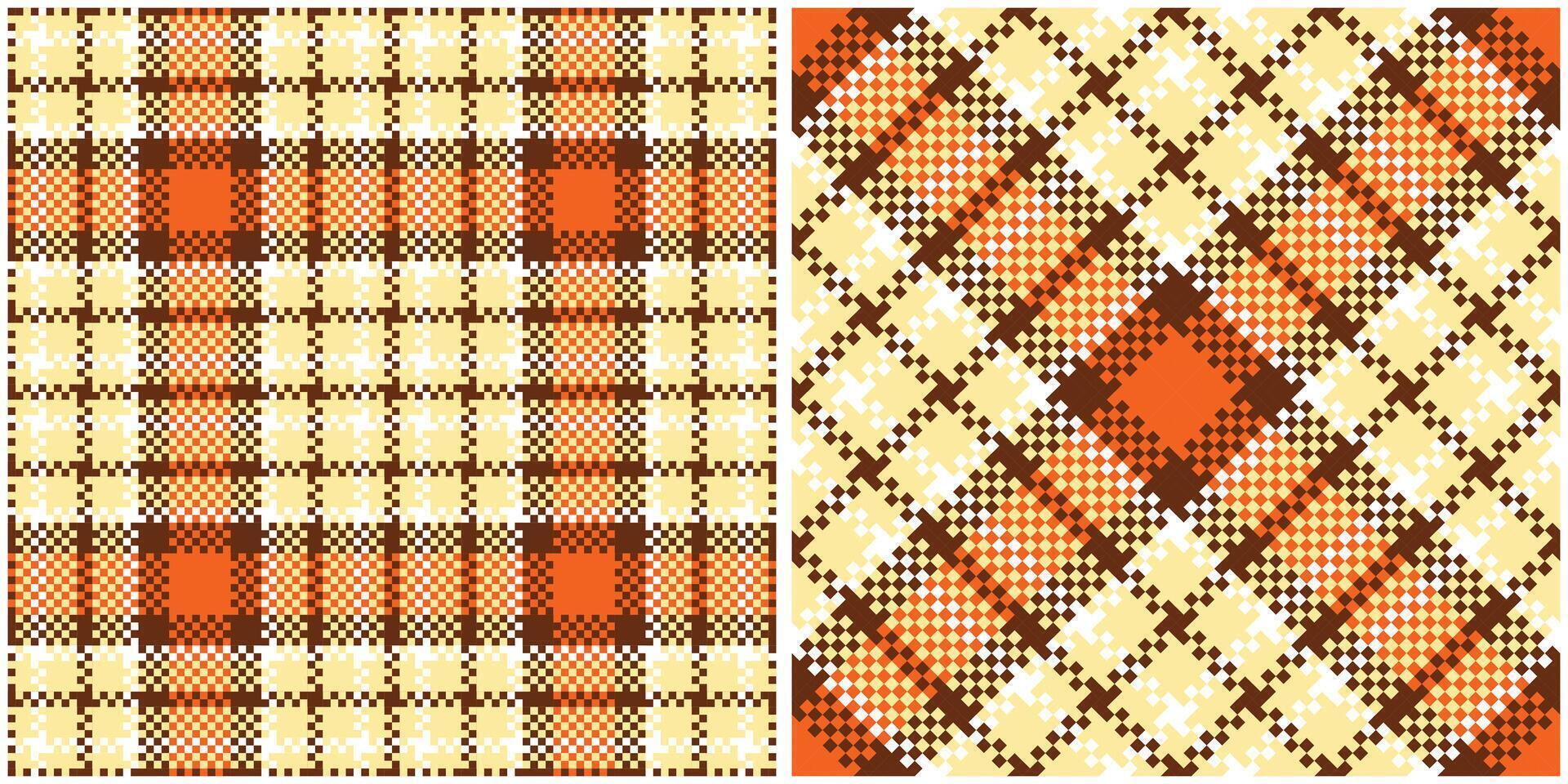 Tartan Plaid Pattern Seamless. Traditional Scottish Checkered Background. Seamless Tartan Illustration Set for Scarf, Blanket, Other Modern Spring Summer Autumn Winter Holiday Fabric Print. vector
