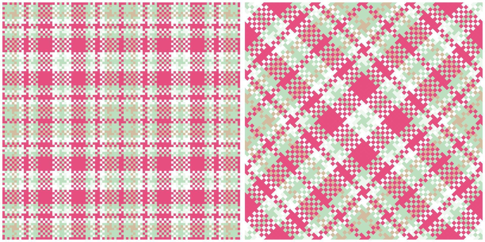 Scottish Tartan Plaid Seamless Pattern, Checkerboard Pattern. Traditional Scottish Woven Fabric. Lumberjack Shirt Flannel Textile. Pattern Tile Swatch Included. vector