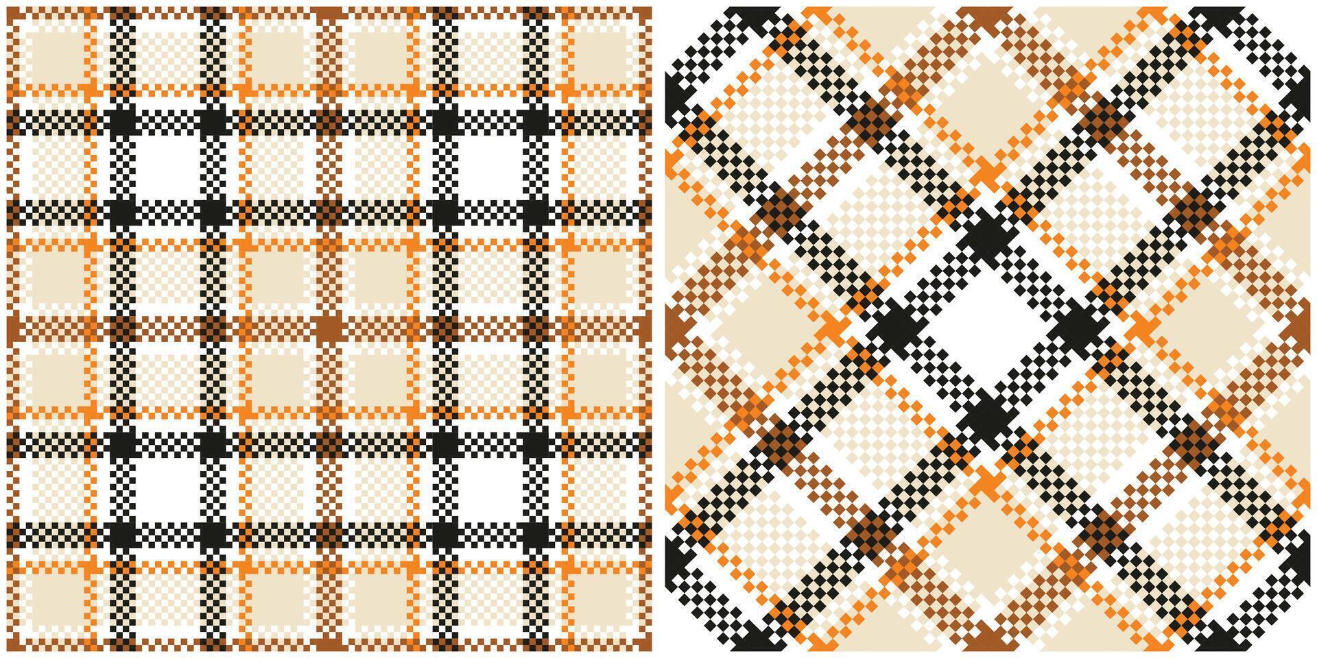Tartan Seamless Pattern. Classic Plaid Tartan Traditional Scottish Woven Fabric. Lumberjack Shirt Flannel Textile. Pattern Tile Swatch Included. vector