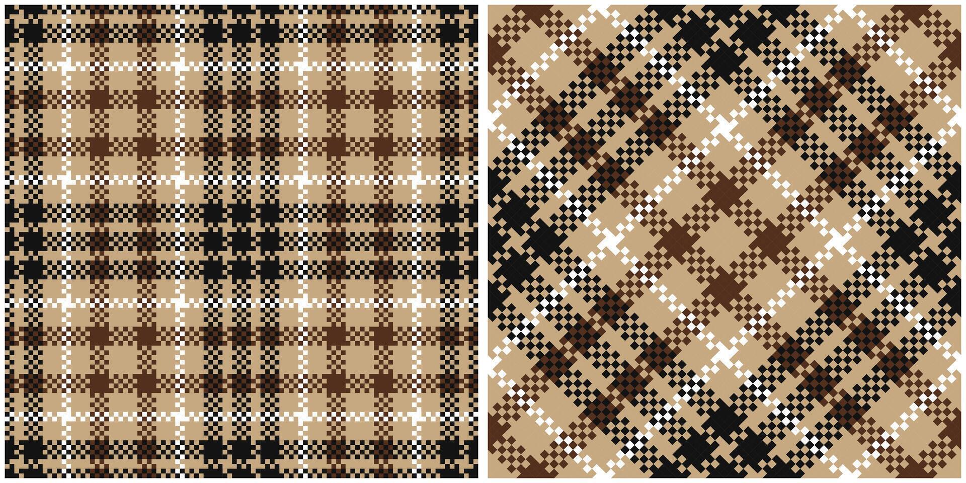 Plaids Pattern Seamless. Tartan Seamless Pattern Traditional Scottish Woven Fabric. Lumberjack Shirt Flannel Textile. Pattern Tile Swatch Included. vector