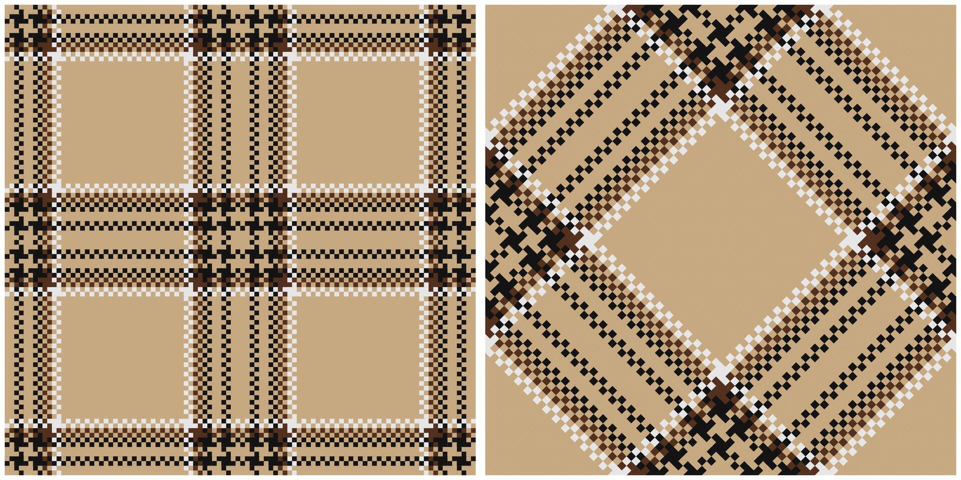 Plaids Pattern Seamless. Checkerboard Pattern Seamless Tartan Illustration Set for Scarf, Blanket, Other Modern Spring Summer Autumn Winter Holiday Fabric Print. vector