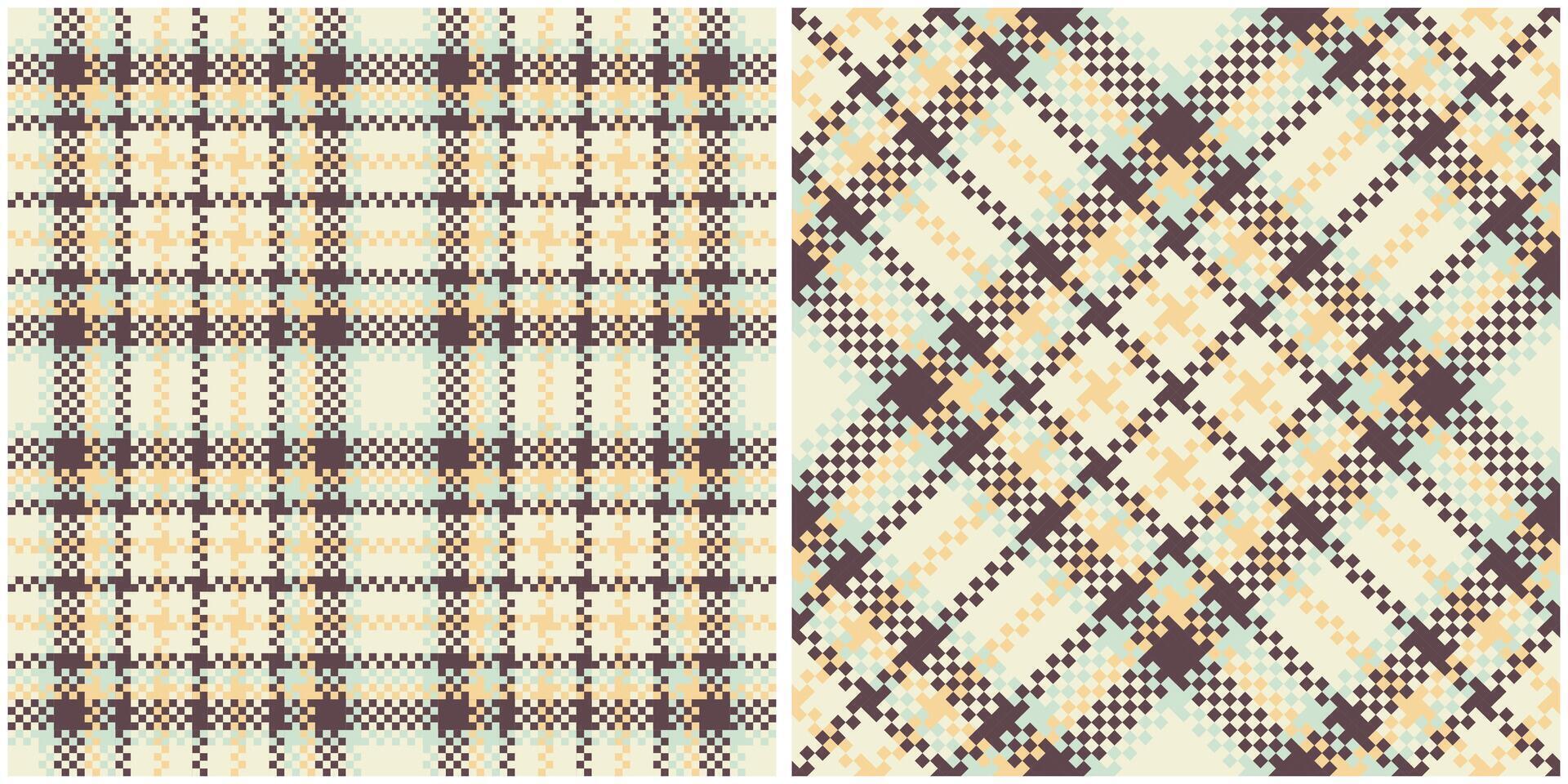 Plaids Pattern Seamless. Tartan Seamless Pattern Seamless Tartan Illustration Set for Scarf, Blanket, Other Modern Spring Summer Autumn Winter Holiday Fabric Print. vector