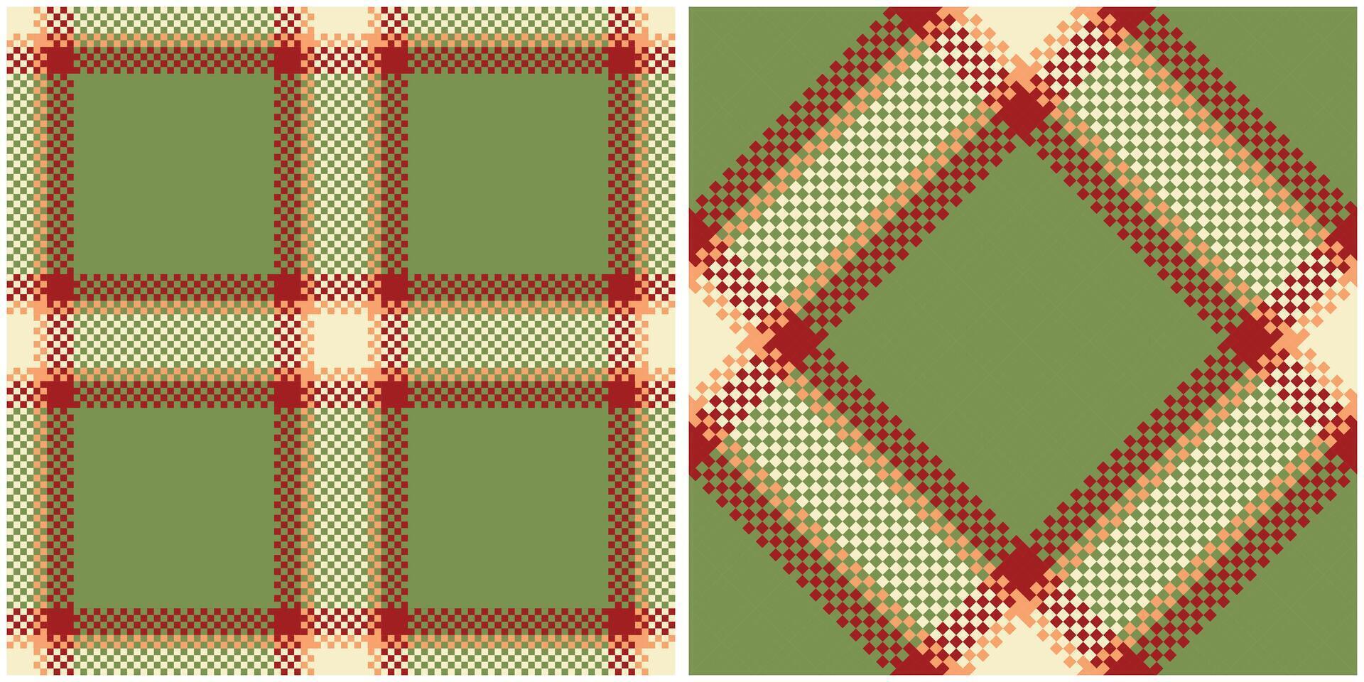 Plaids Pattern Seamless. Classic Plaid Tartan Seamless Tartan Illustration Set for Scarf, Blanket, Other Modern Spring Summer Autumn Winter Holiday Fabric Print. vector