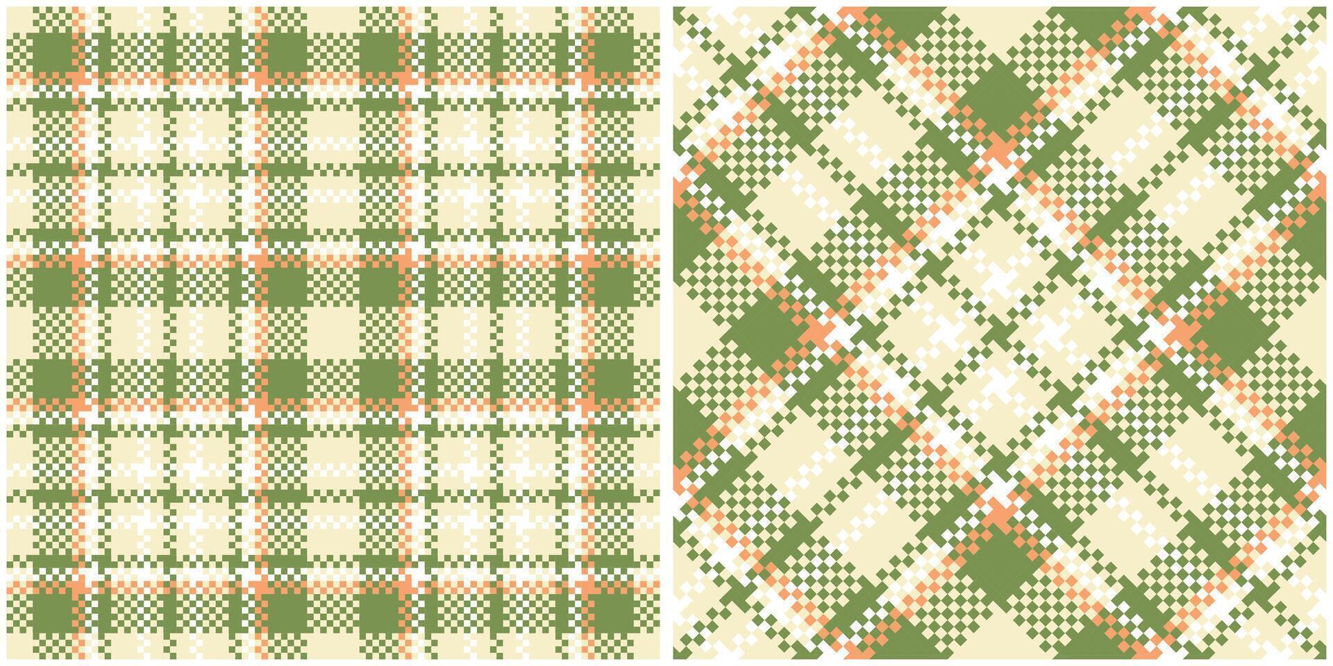 Plaids Pattern Seamless. Classic Plaid Tartan Traditional Scottish Woven Fabric. Lumberjack Shirt Flannel Textile. Pattern Tile Swatch Included. vector