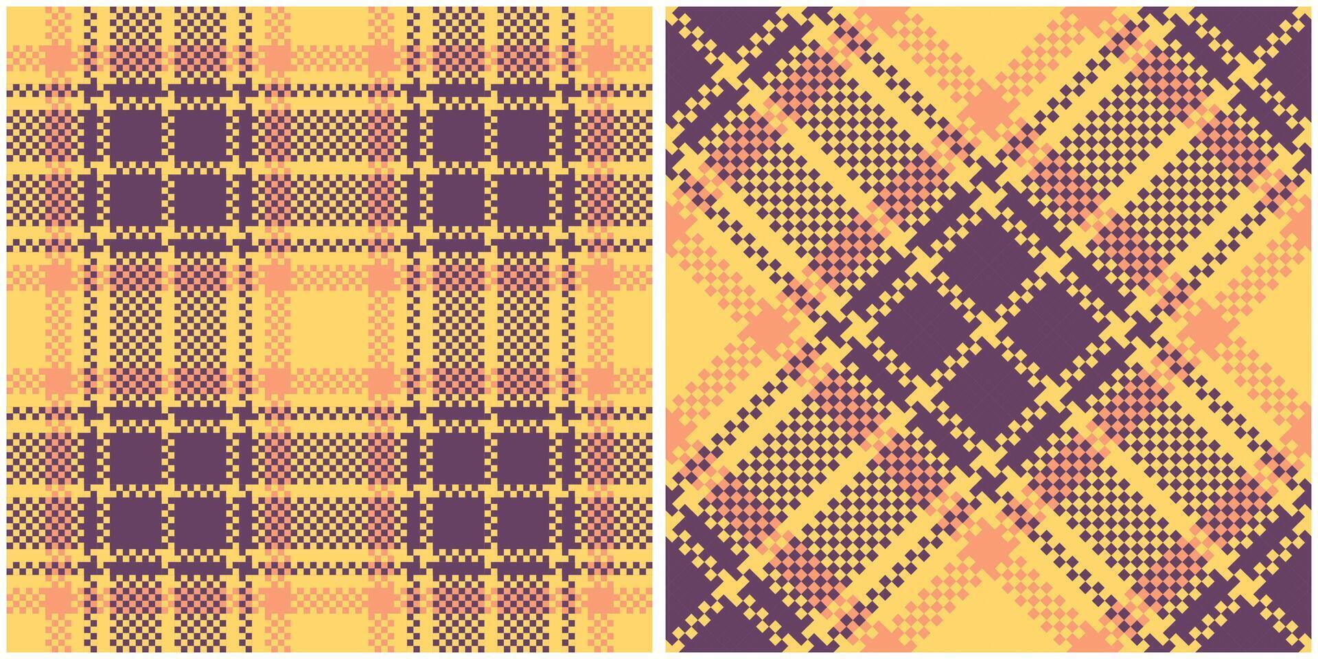 Plaids Pattern Seamless. Traditional Scottish Checkered Background. Seamless Tartan Illustration Set for Scarf, Blanket, Other Modern Spring Summer Autumn Winter Holiday Fabric Print. vector