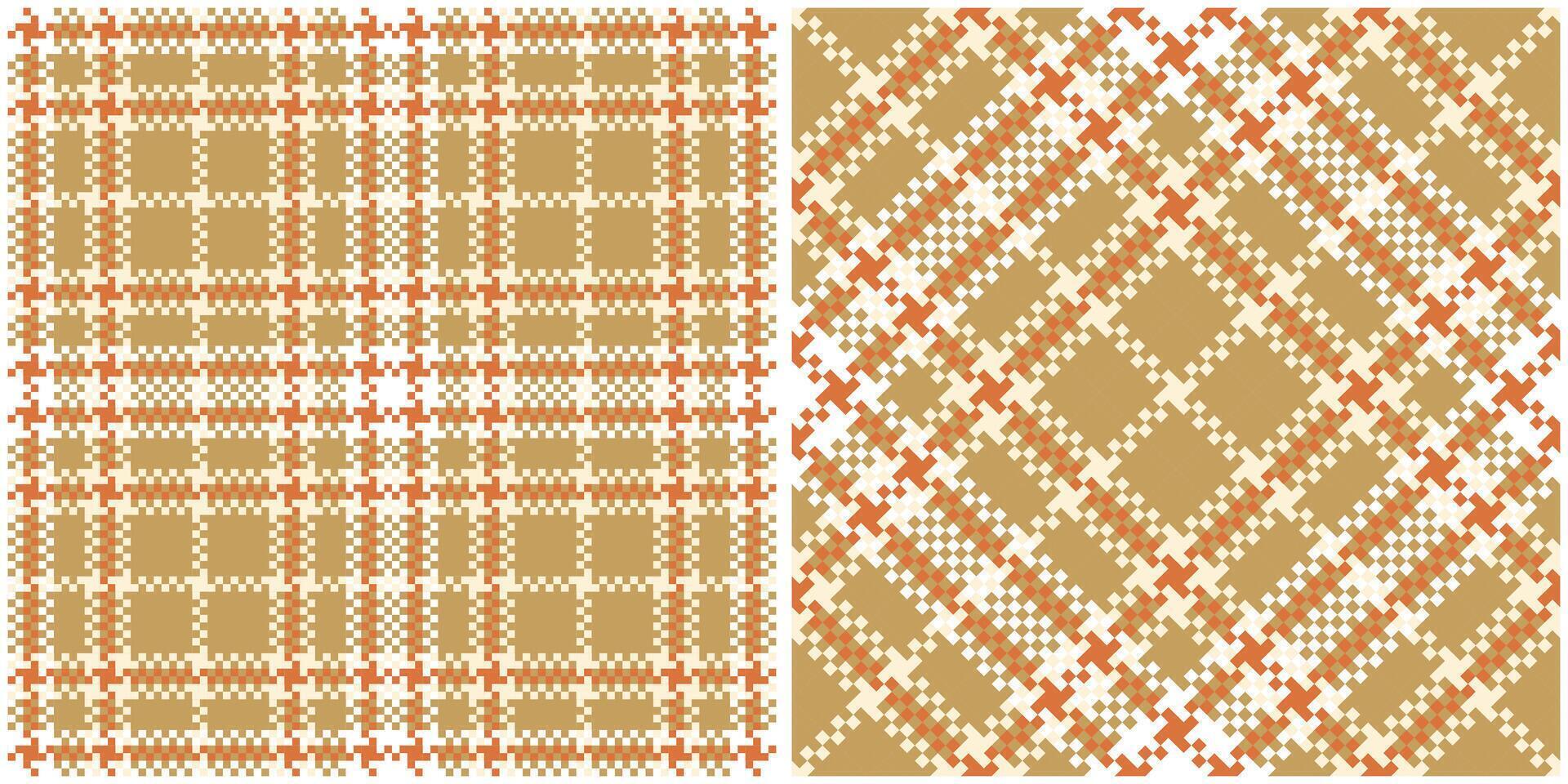 Plaid Pattern Seamless. Scottish Tartan Pattern Traditional Scottish Woven Fabric. Lumberjack Shirt Flannel Textile. Pattern Tile Swatch Included. vector