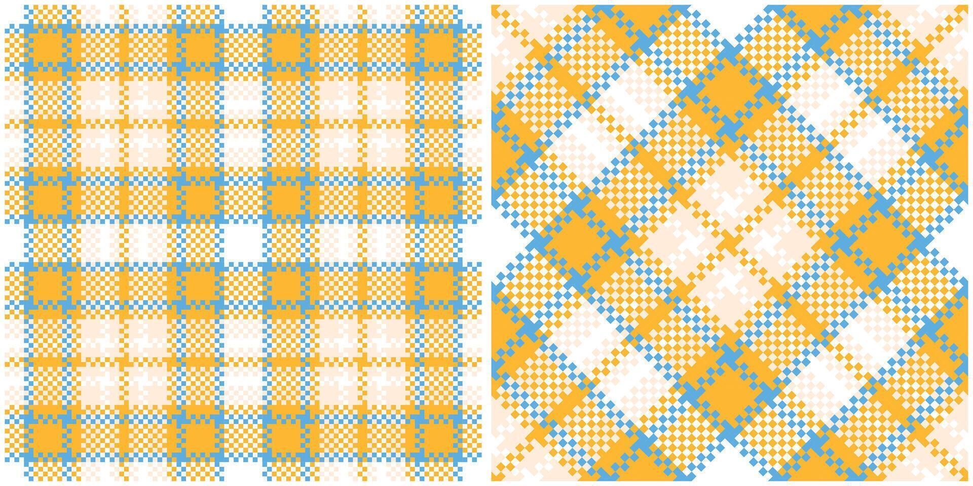 Plaid Patterns Seamless. Checkerboard Pattern Template for Design Ornament. Seamless Fabric Texture. vector