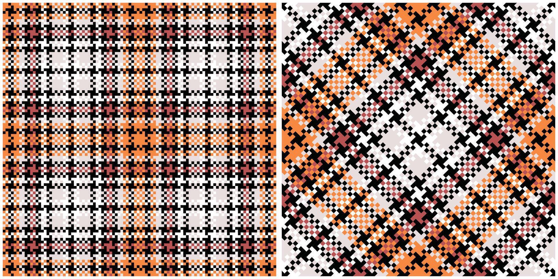 Plaid Patterns Seamless. Abstract Check Plaid Pattern Traditional Scottish Woven Fabric. Lumberjack Shirt Flannel Textile. Pattern Tile Swatch Included. vector