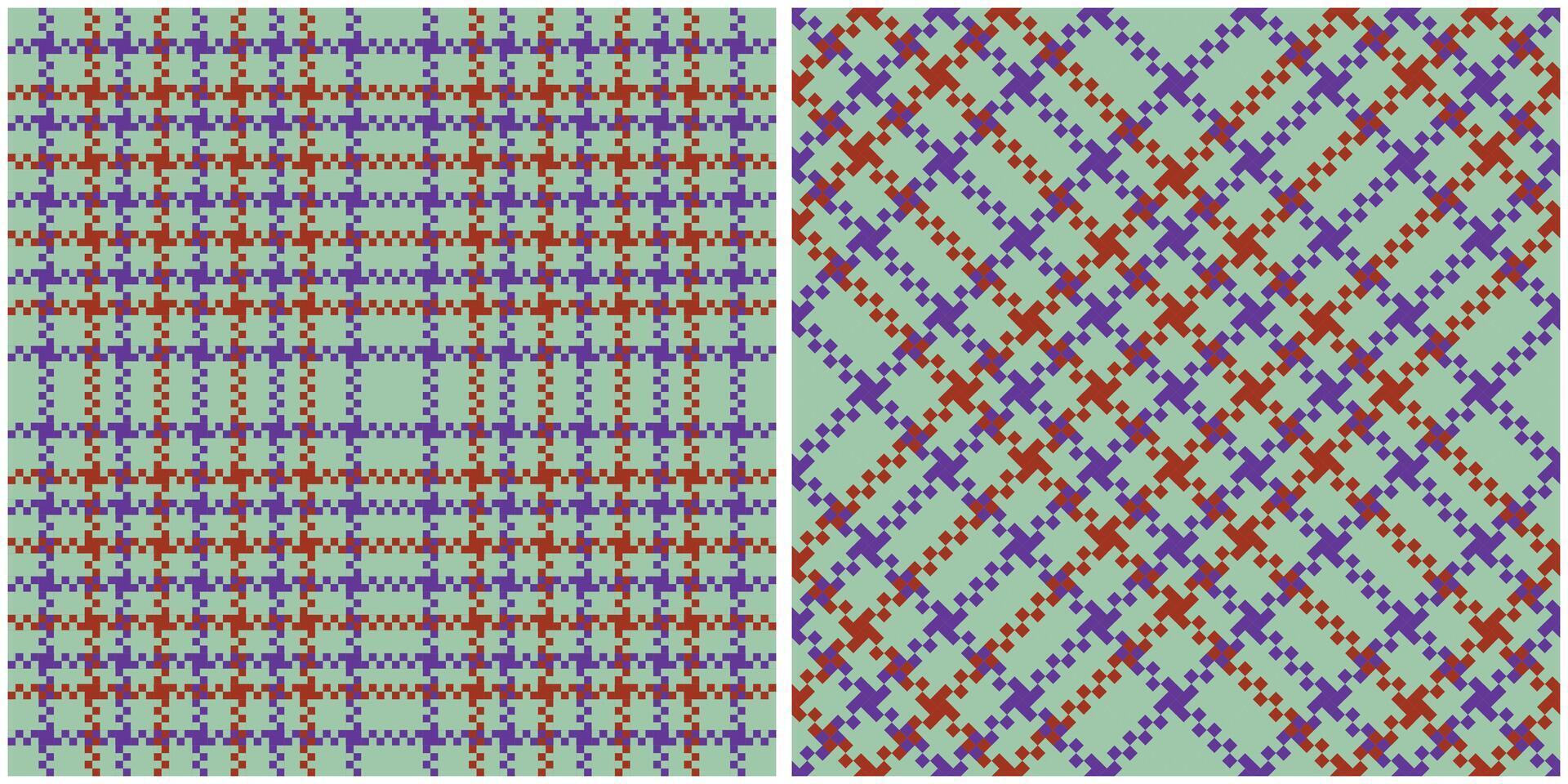 Scottish Tartan Pattern. Plaids Pattern Seamless Seamless Tartan Illustration Set for Scarf, Blanket, Other Modern Spring Summer Autumn Winter Holiday Fabric Print. vector