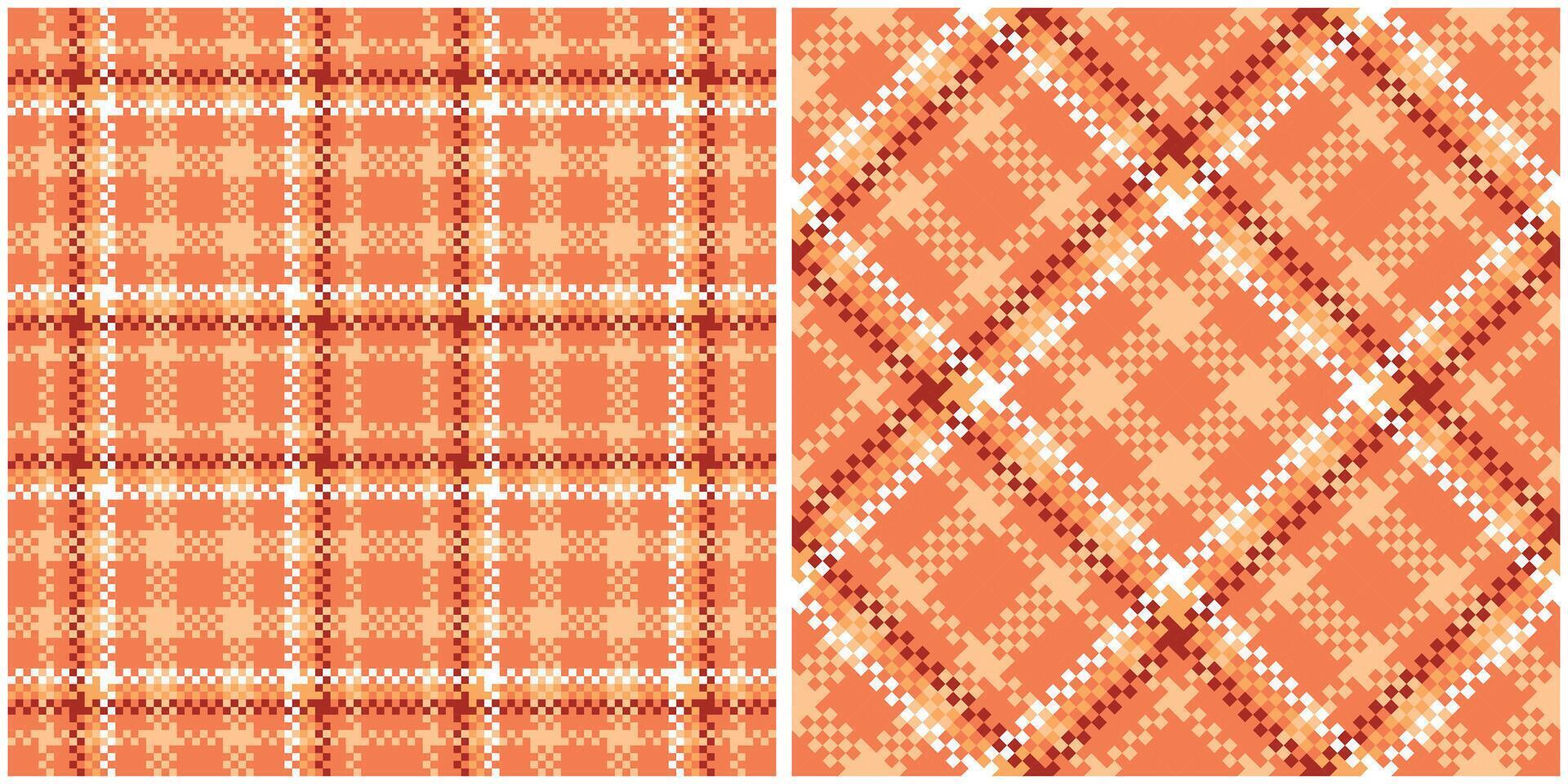 Scottish Tartan Seamless Pattern. Plaids Pattern Seamless Traditional Scottish Woven Fabric. Lumberjack Shirt Flannel Textile. Pattern Tile Swatch Included. vector