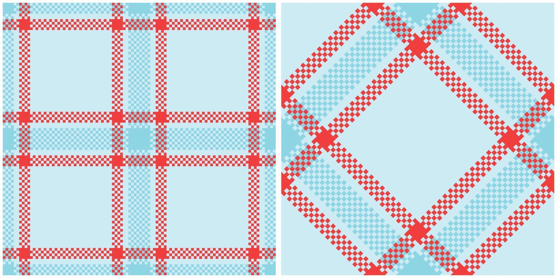 Scottish Tartan Seamless Pattern. Checkerboard Pattern Seamless Tartan Illustration Set for Scarf, Blanket, Other Modern Spring Summer Autumn Winter Holiday Fabric Print. vector