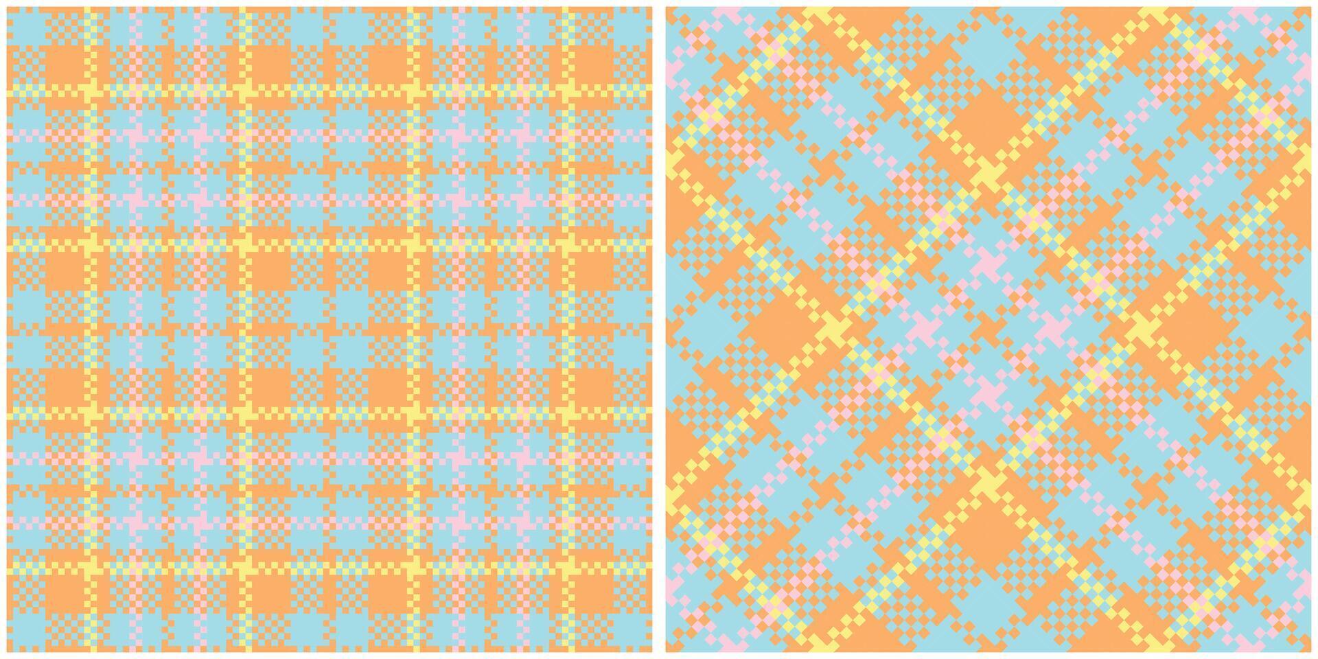 Scottish Tartan Seamless Pattern. Abstract Check Plaid Pattern Seamless Tartan Illustration Set for Scarf, Blanket, Other Modern Spring Summer Autumn Winter Holiday Fabric Print. vector