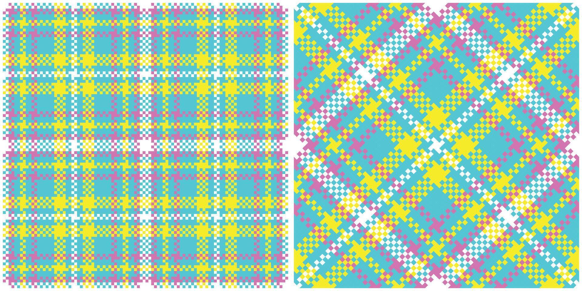Scottish Tartan Seamless Pattern. Classic Scottish Tartan Design. Seamless Tartan Illustration Set for Scarf, Blanket, Other Modern Spring Summer Autumn Winter Holiday Fabric Print. vector