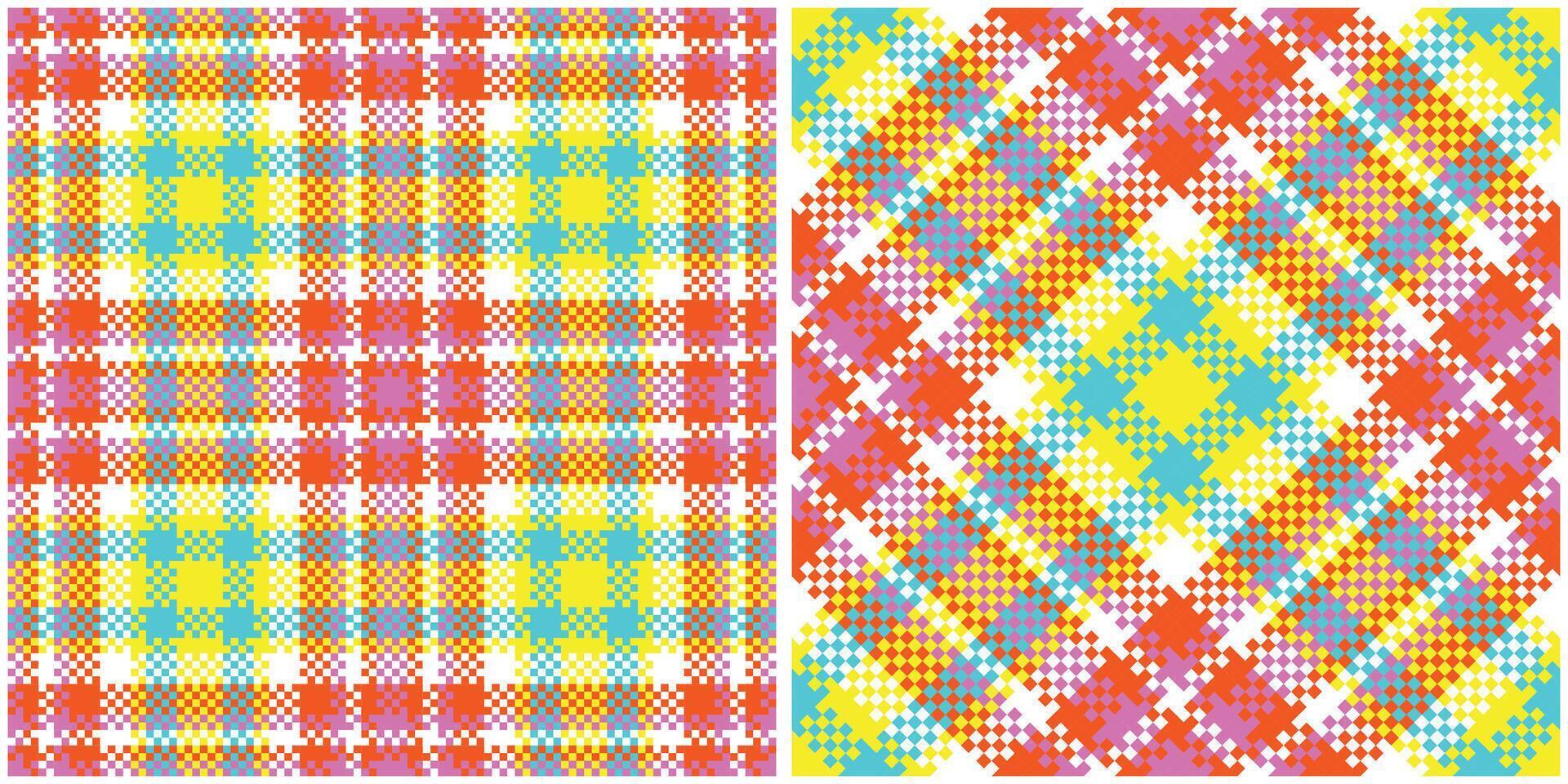 Scottish Tartan Seamless Pattern. Traditional Scottish Checkered Background. Traditional Scottish Woven Fabric. Lumberjack Shirt Flannel Textile. Pattern Tile Swatch Included. vector