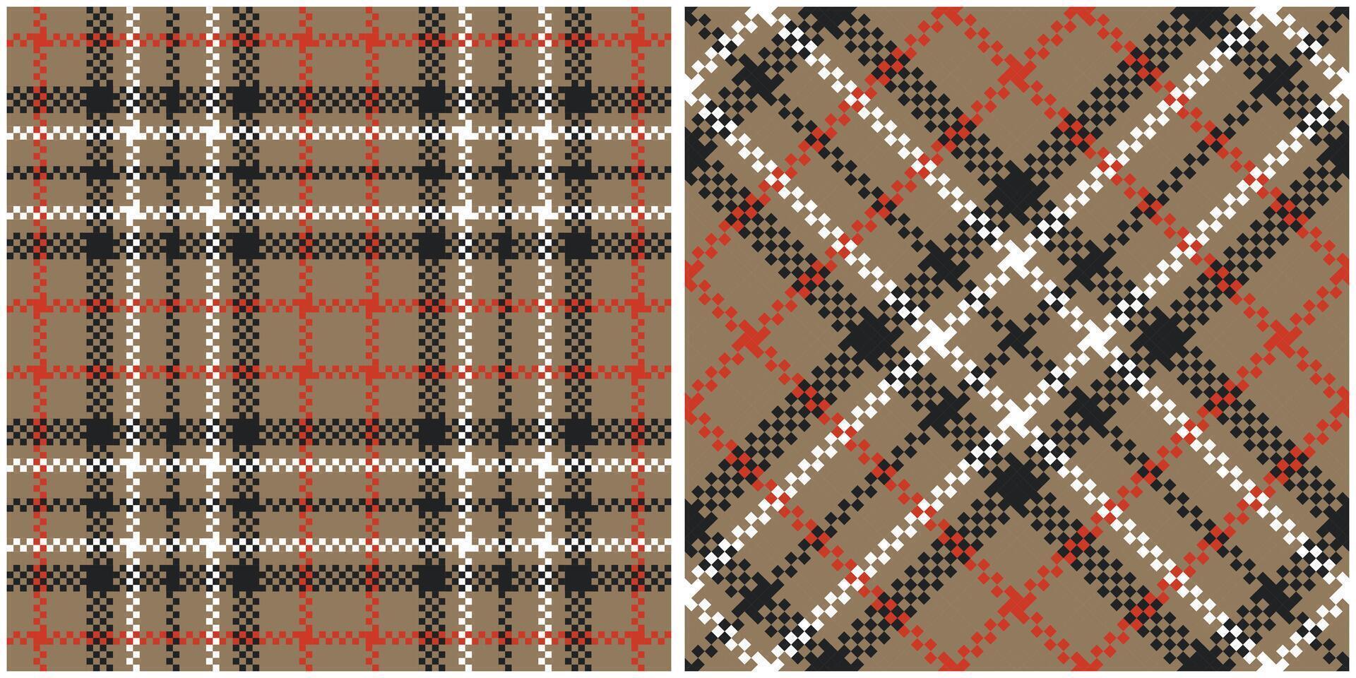 Tartan Plaid Seamless Pattern. Checkerboard Pattern. Template for Design Ornament. Seamless Fabric Texture. vector