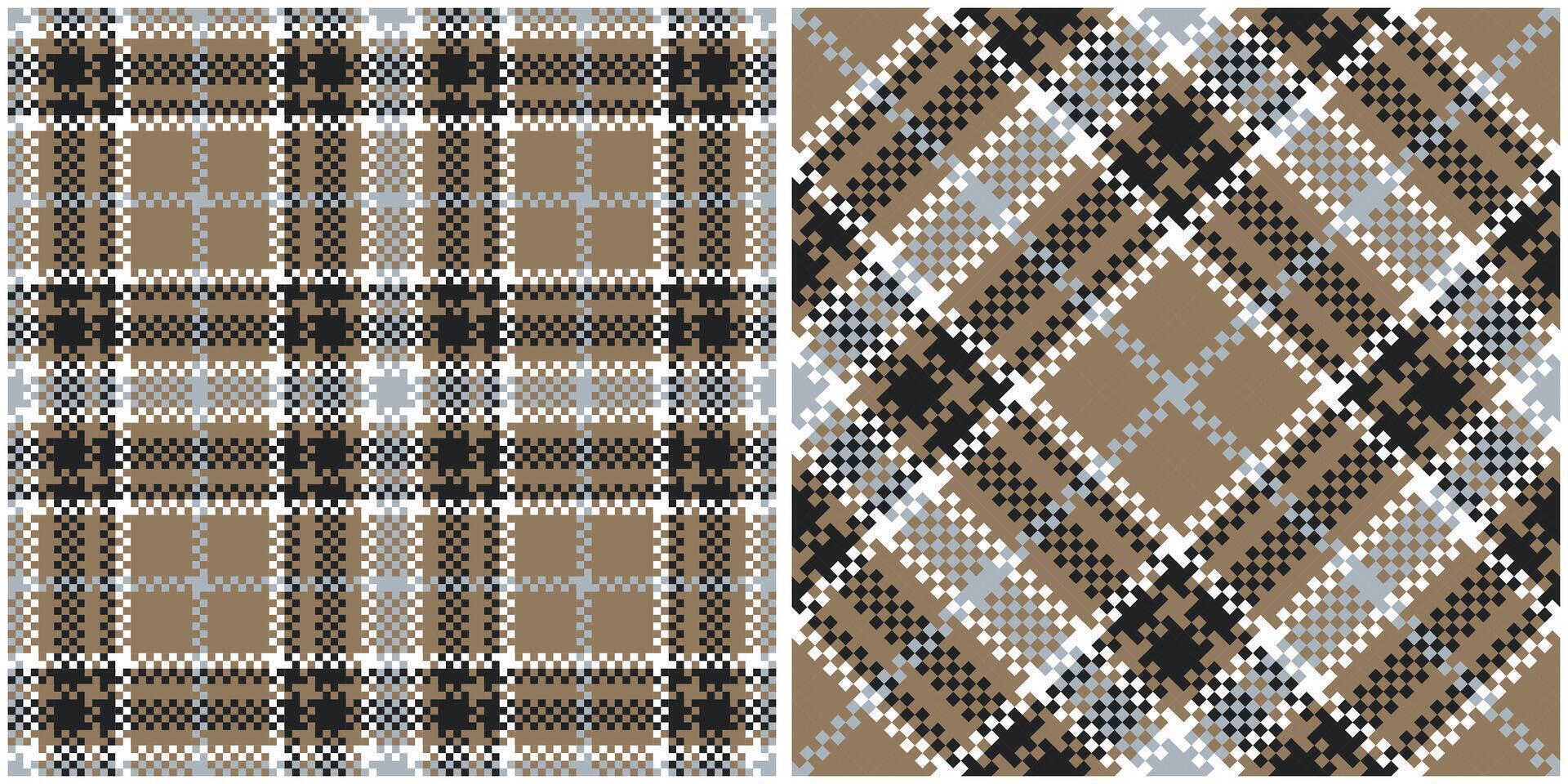 Tartan Plaid Seamless Pattern. Tartan Seamless Pattern. Template for Design Ornament. Seamless Fabric Texture. vector