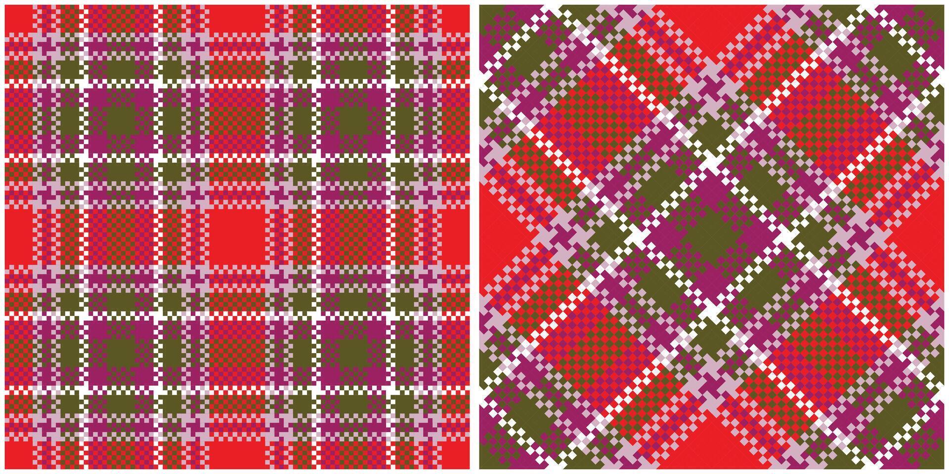 Tartan Plaid Seamless Pattern. Abstract Check Plaid Pattern. Template for Design Ornament. Seamless Fabric Texture. vector