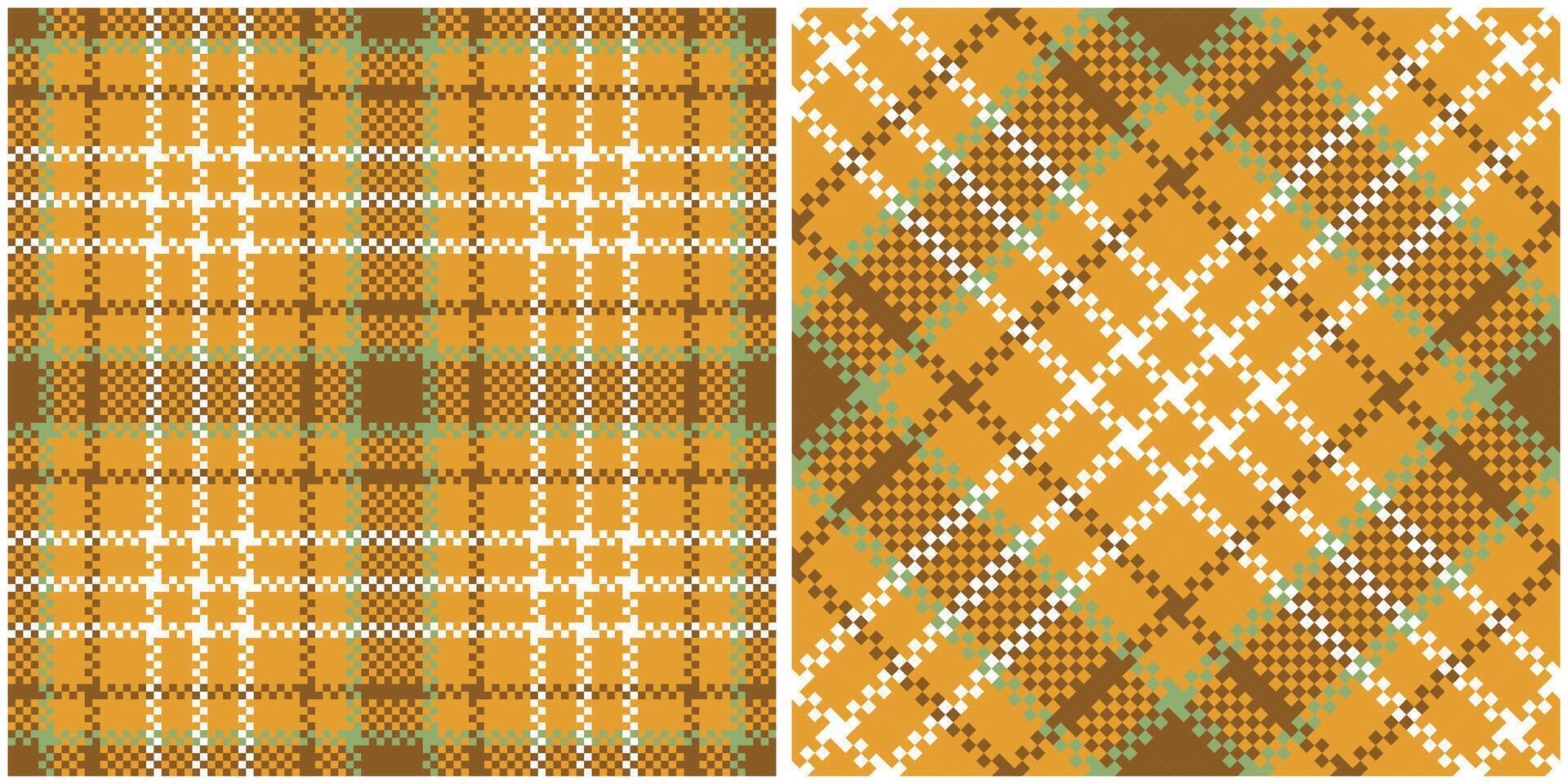 Classic Scottish Tartan Design. Plaid Pattern Seamless. Seamless Tartan Illustration Set for Scarf, Blanket, Other Modern Spring Summer Autumn Winter Holiday Fabric Print. vector