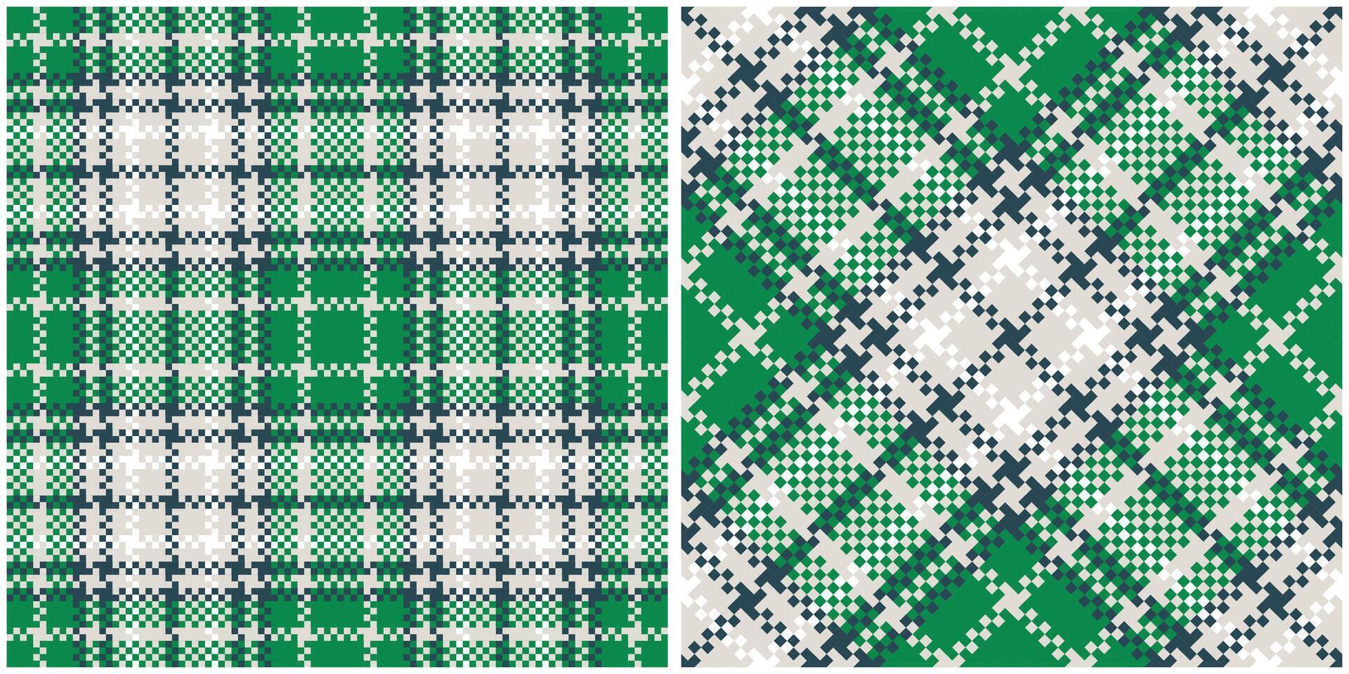 Tartan Plaid Seamless Pattern. Checkerboard Pattern. Seamless Tartan Illustration Set for Scarf, Blanket, Other Modern Spring Summer Autumn Winter Holiday Fabric Print. vector