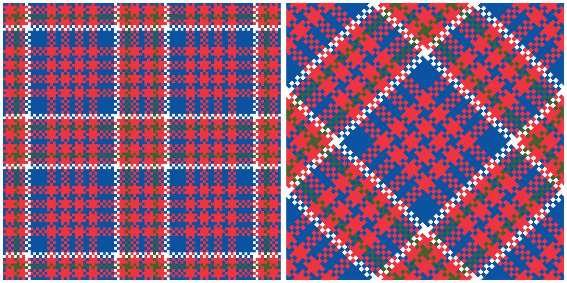 Scottish Tartan Plaid Seamless Pattern, Tartan Seamless Pattern. Seamless Tartan Illustration Set for Scarf, Blanket, Other Modern Spring Summer Autumn Winter Holiday Fabric Print. vector