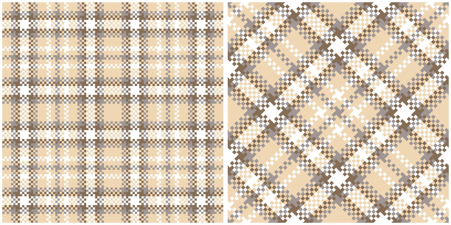 Scottish Tartan Plaid Seamless Pattern, Classic Plaid Tartan. Seamless Tartan Illustration Set for Scarf, Blanket, Other Modern Spring Summer Autumn Winter Holiday Fabric Print. vector