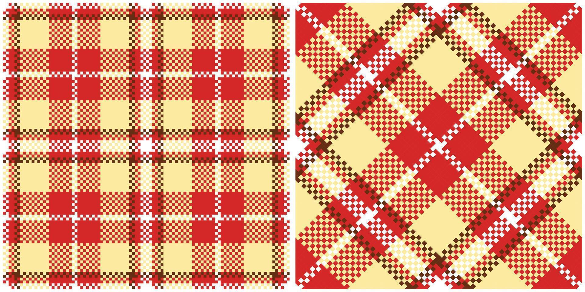 Tartan Plaid Pattern Seamless. Scottish Plaid, Seamless Tartan Illustration Set for Scarf, Blanket, Other Modern Spring Summer Autumn Winter Holiday Fabric Print. vector