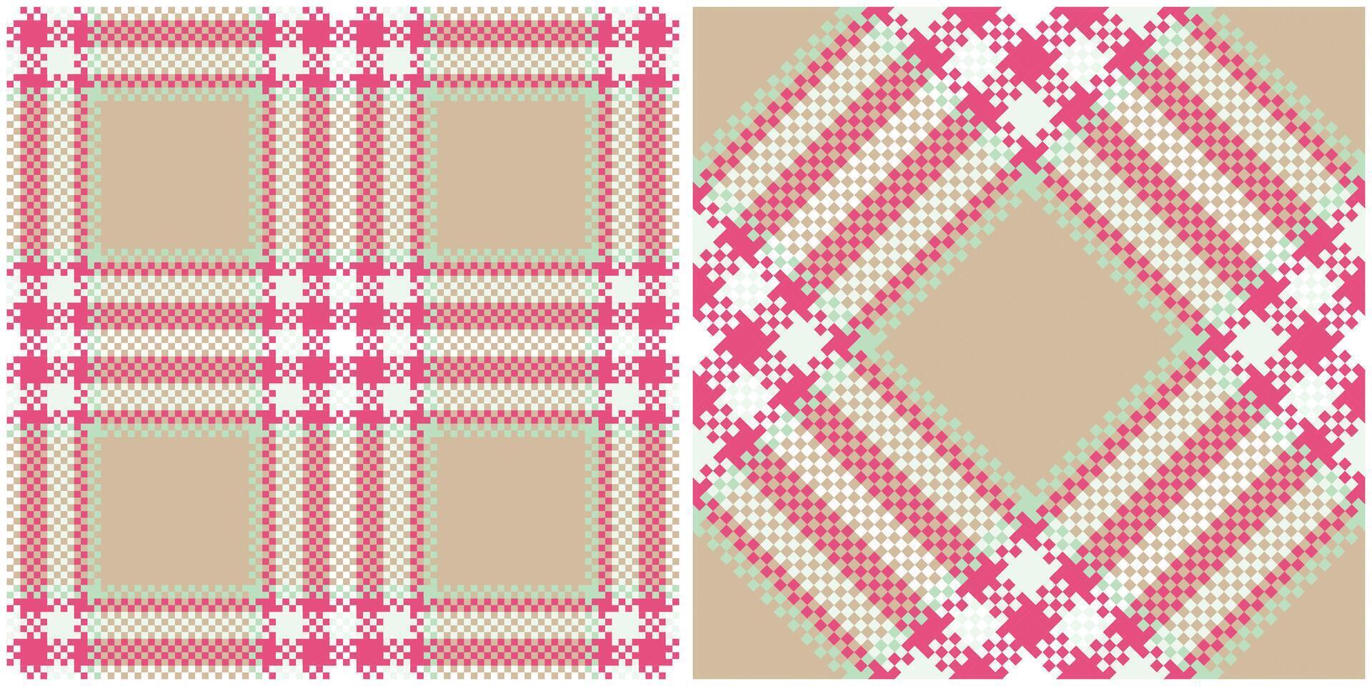 Scottish Tartan Plaid Seamless Pattern, Tartan Seamless Pattern. Traditional Scottish Woven Fabric. Lumberjack Shirt Flannel Textile. Pattern Tile Swatch Included. vector