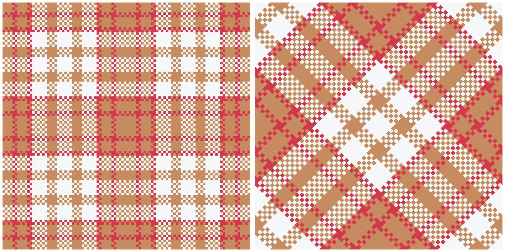 Scottish Tartan Plaid Seamless Pattern, Checker Pattern. Traditional Scottish Woven Fabric. Lumberjack Shirt Flannel Textile. Pattern Tile Swatch Included. vector