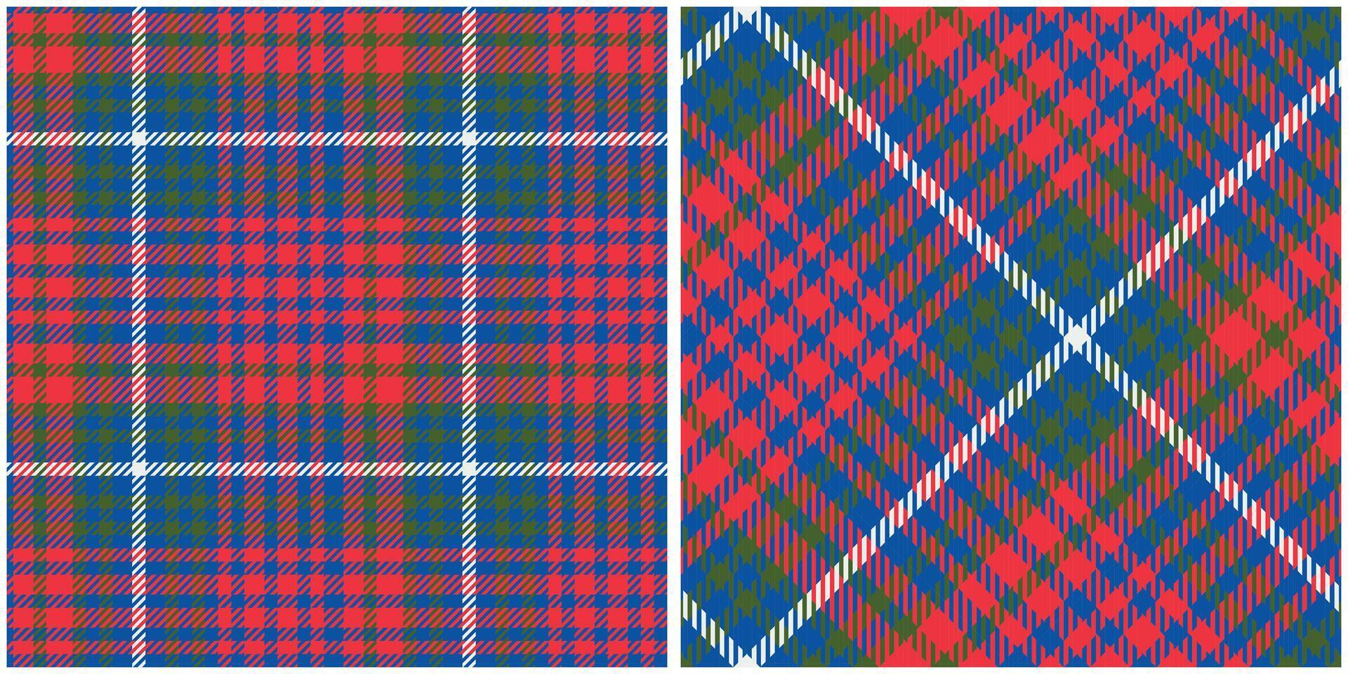Scottish Tartan Plaid Seamless Pattern, Tartan Seamless Pattern. Seamless Tartan Illustration Set for Scarf, Blanket, Other Modern Spring Summer Autumn Winter Holiday Fabric Print. vector