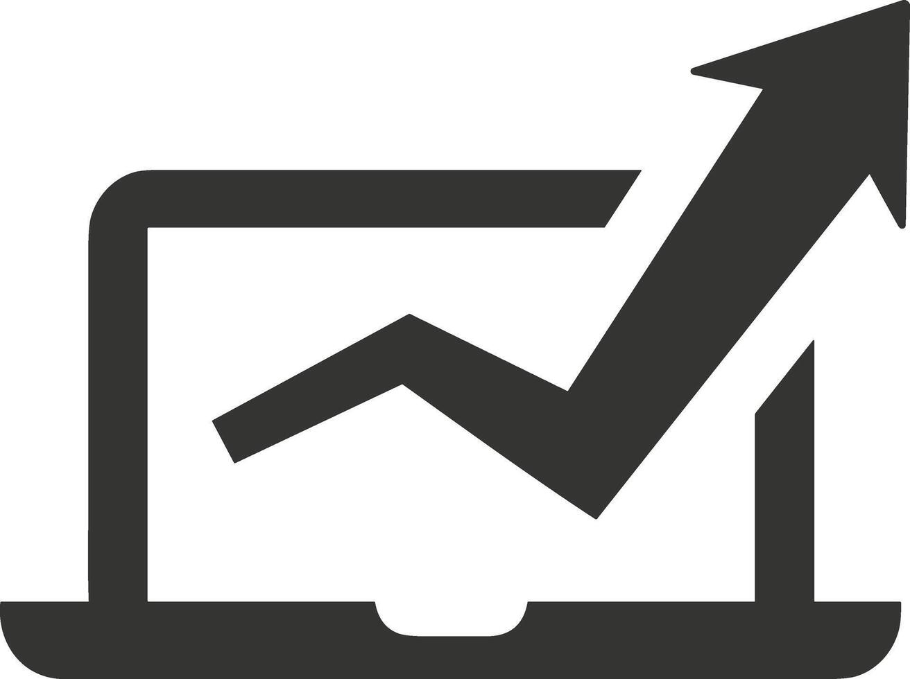 Chart icon symbol image for data statistic analysis illustration vector