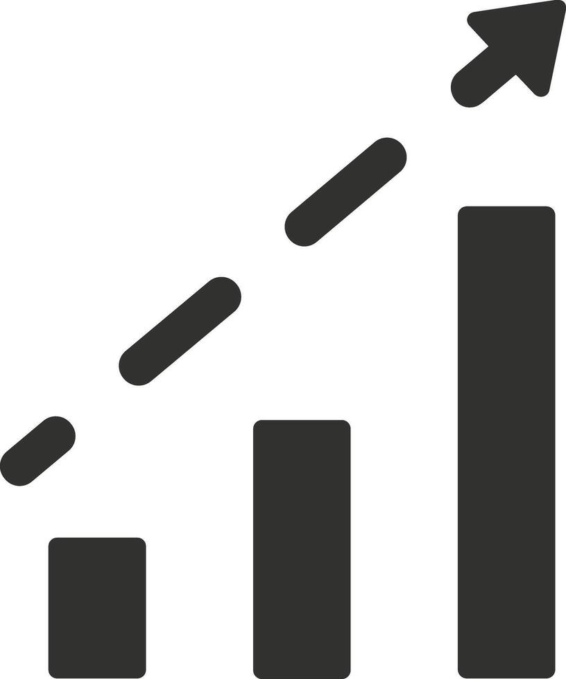 Chart icon symbol image for data statistic analysis illustration vector