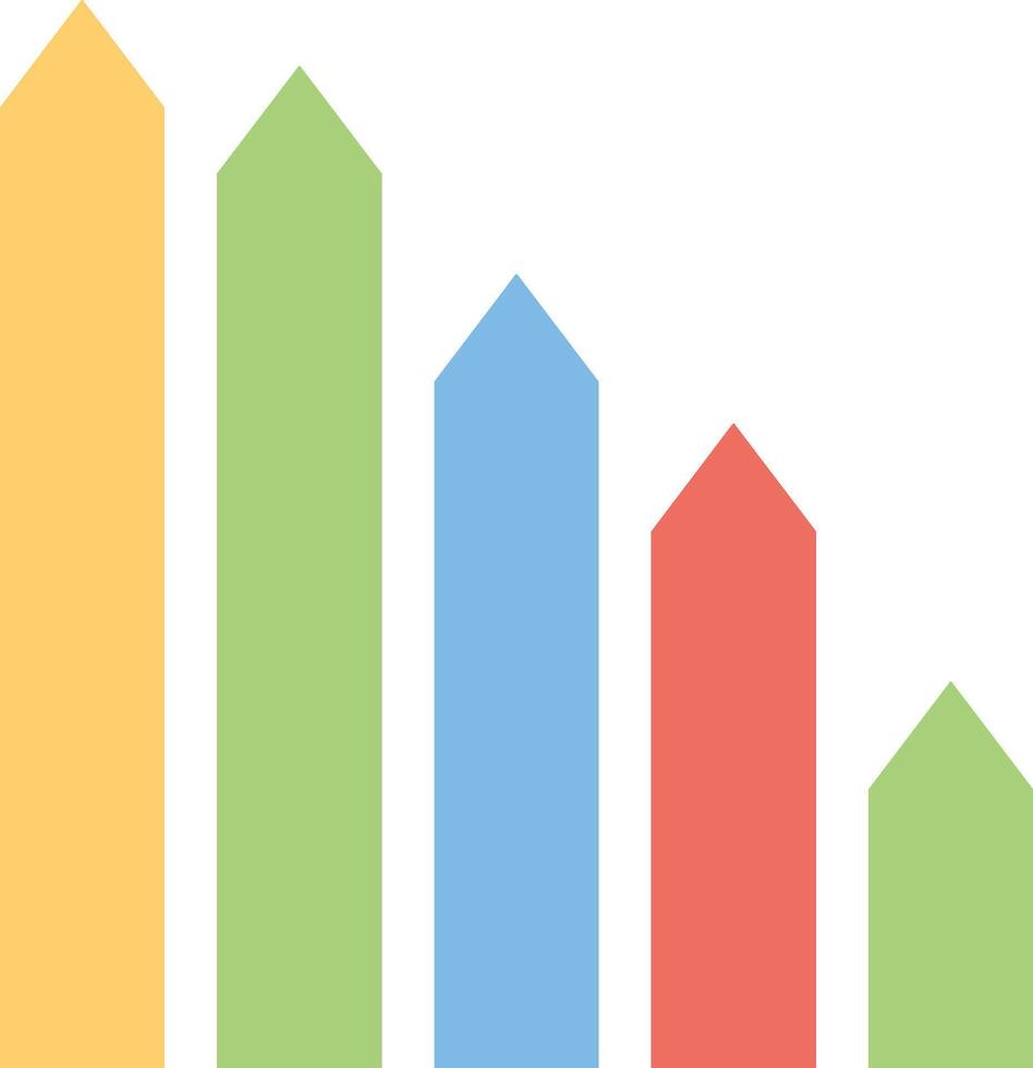 Chart icon symbol image for data statistic analysis illustration vector