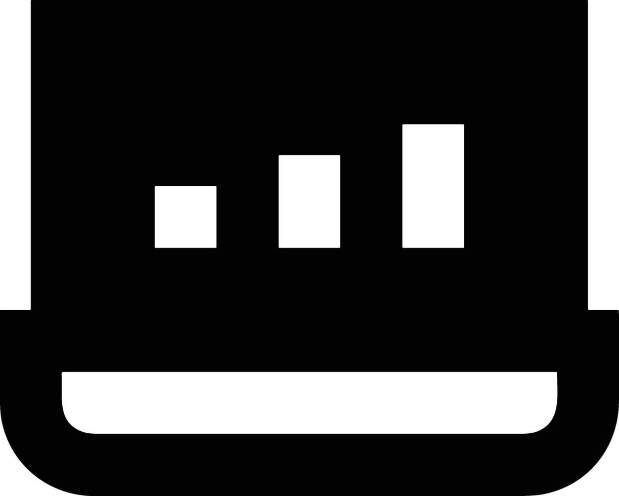 Chart icon symbol image for data statistic analysis illustration vector