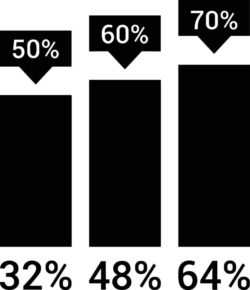Chart icon symbol image for data statistic analysis illustration vector