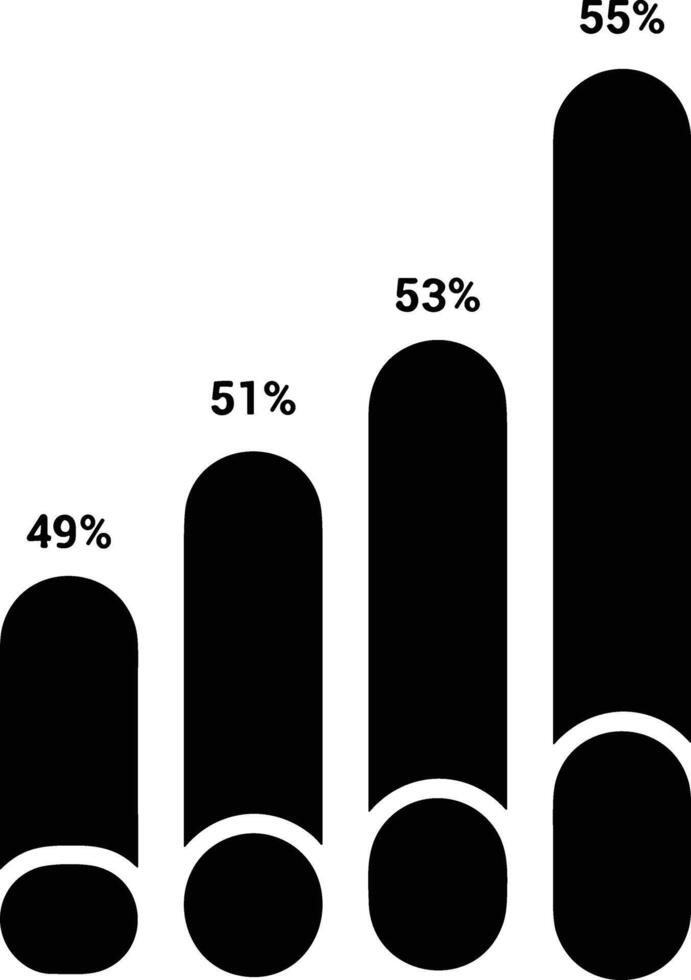 Chart icon symbol image for data statistic analysis illustration vector