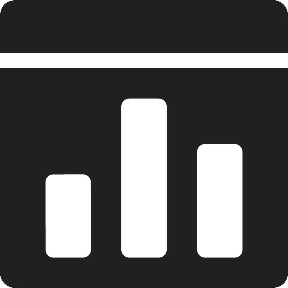 Chart icon symbol image for data statistic analysis illustration vector